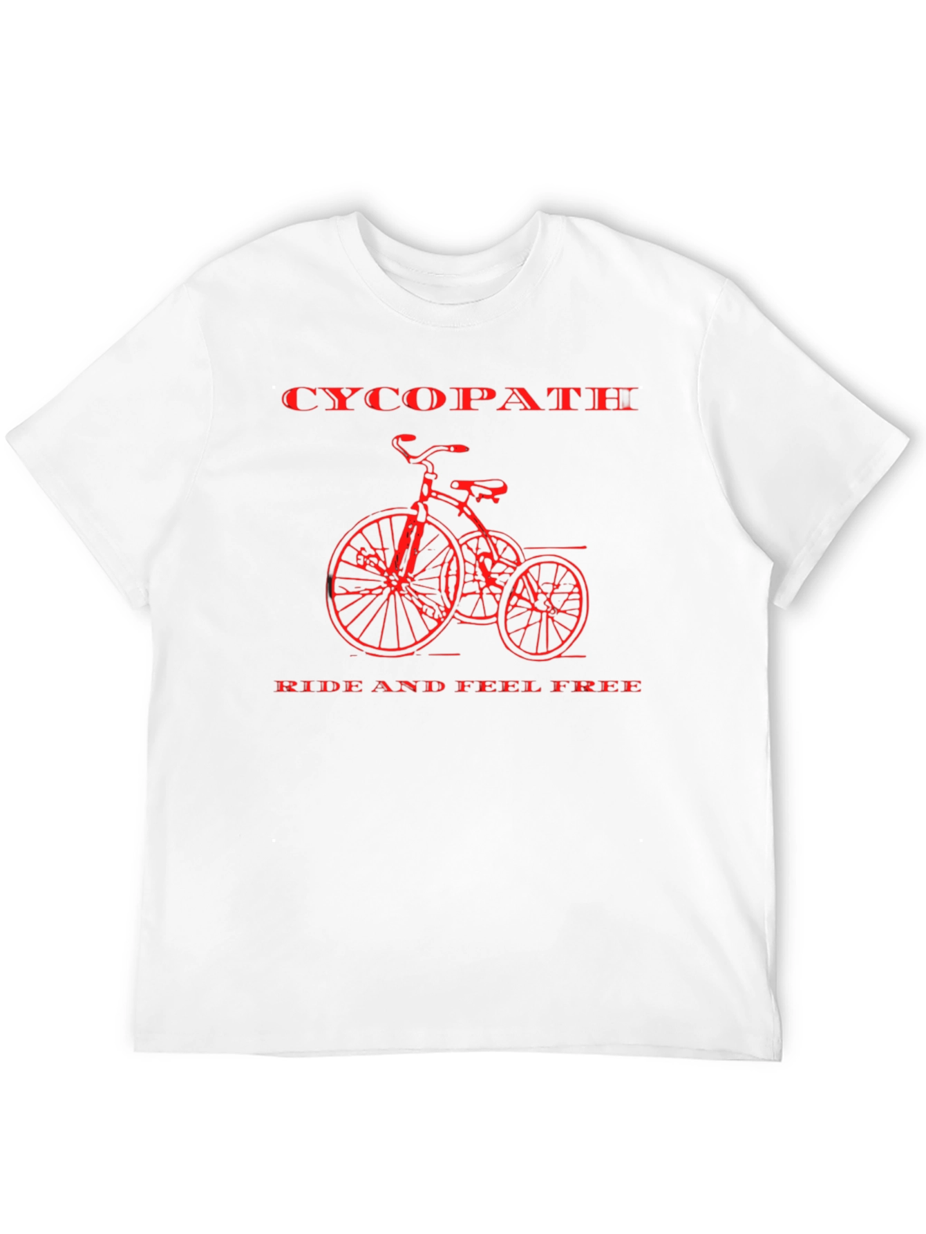 Retro Cycopath Bicycle Graphic T-Shirt