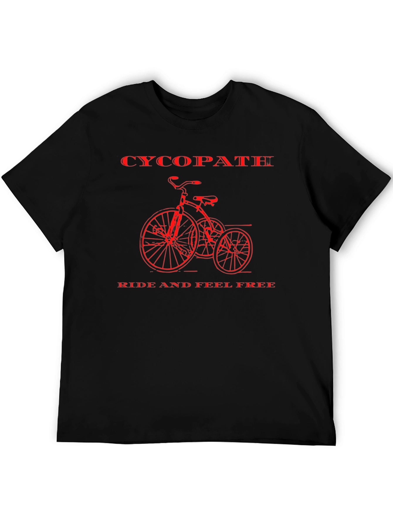 Retro Cycopath Bicycle Graphic T-Shirt