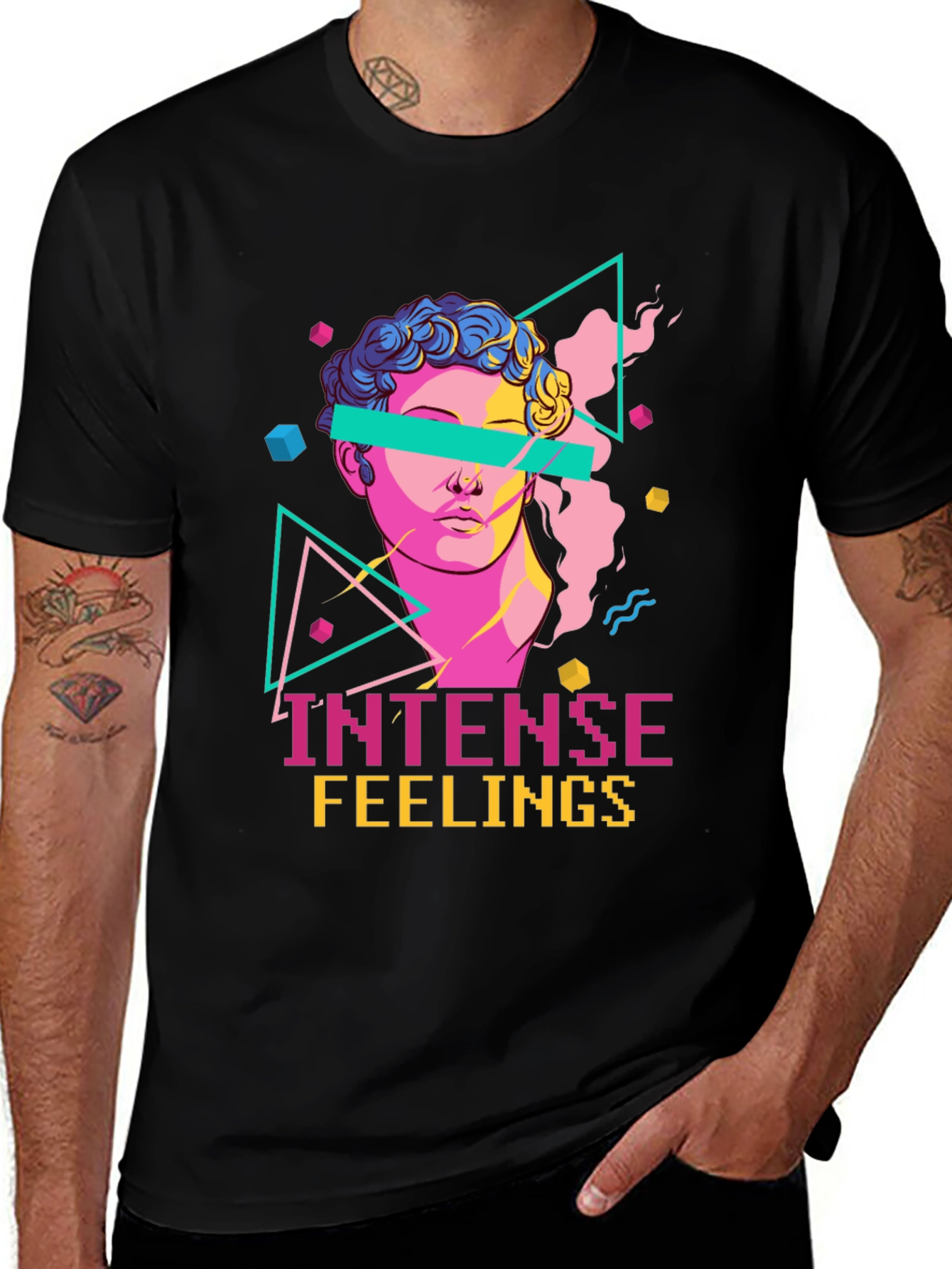 Intense Feelings Graphic Tee - Vaporwave Aesthetic