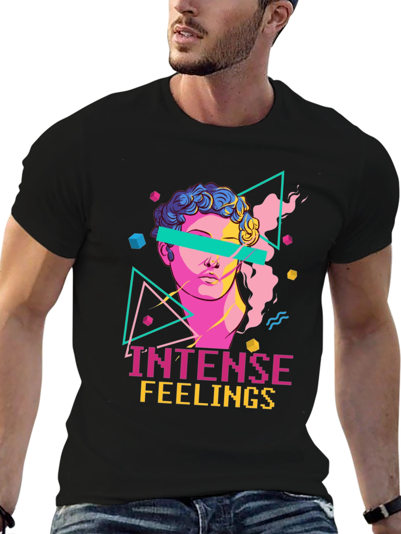 Intense Feelings Graphic Tee - Vaporwave Aesthetic