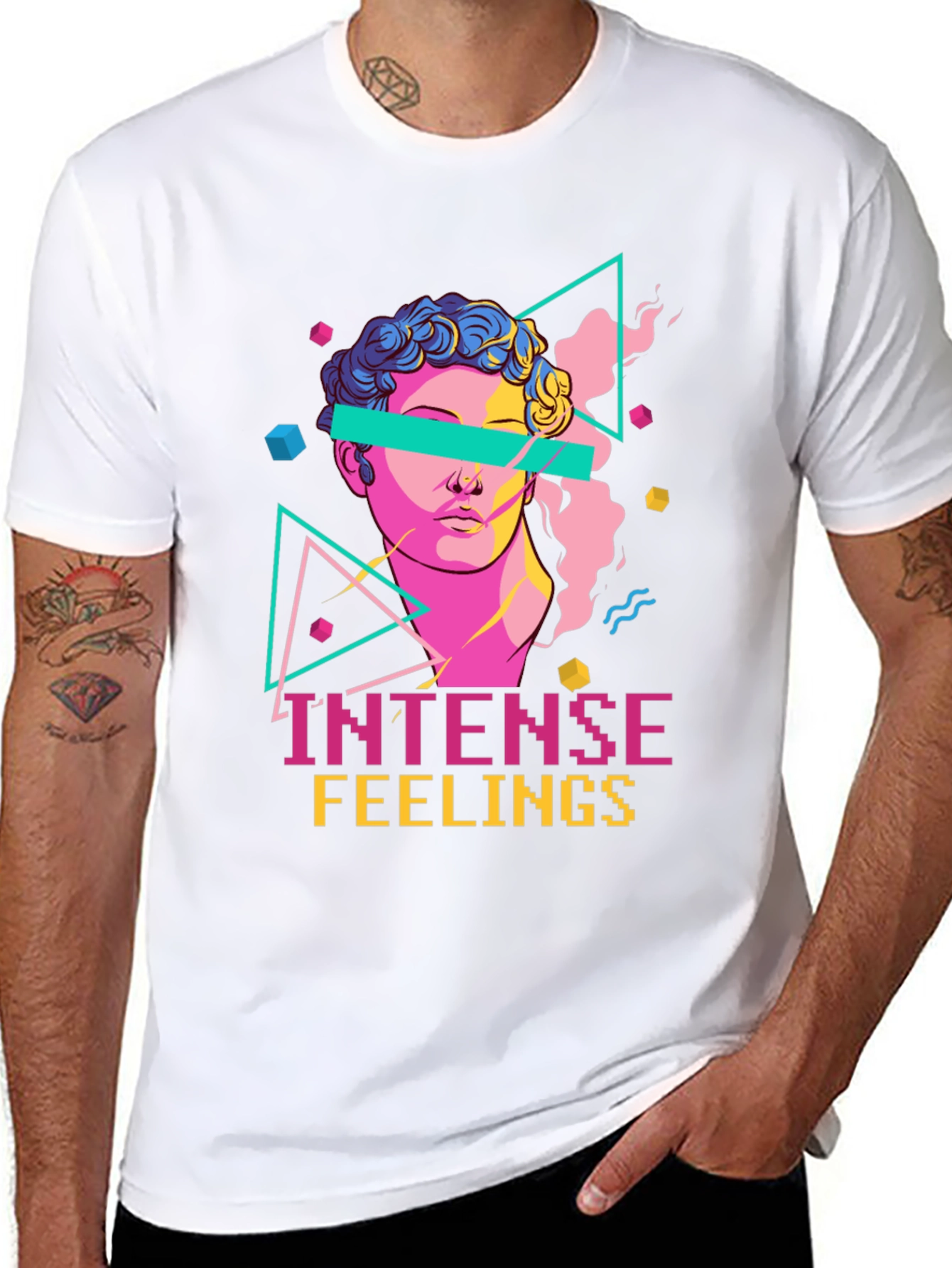 Intense Feelings Graphic Tee - Vaporwave Aesthetic