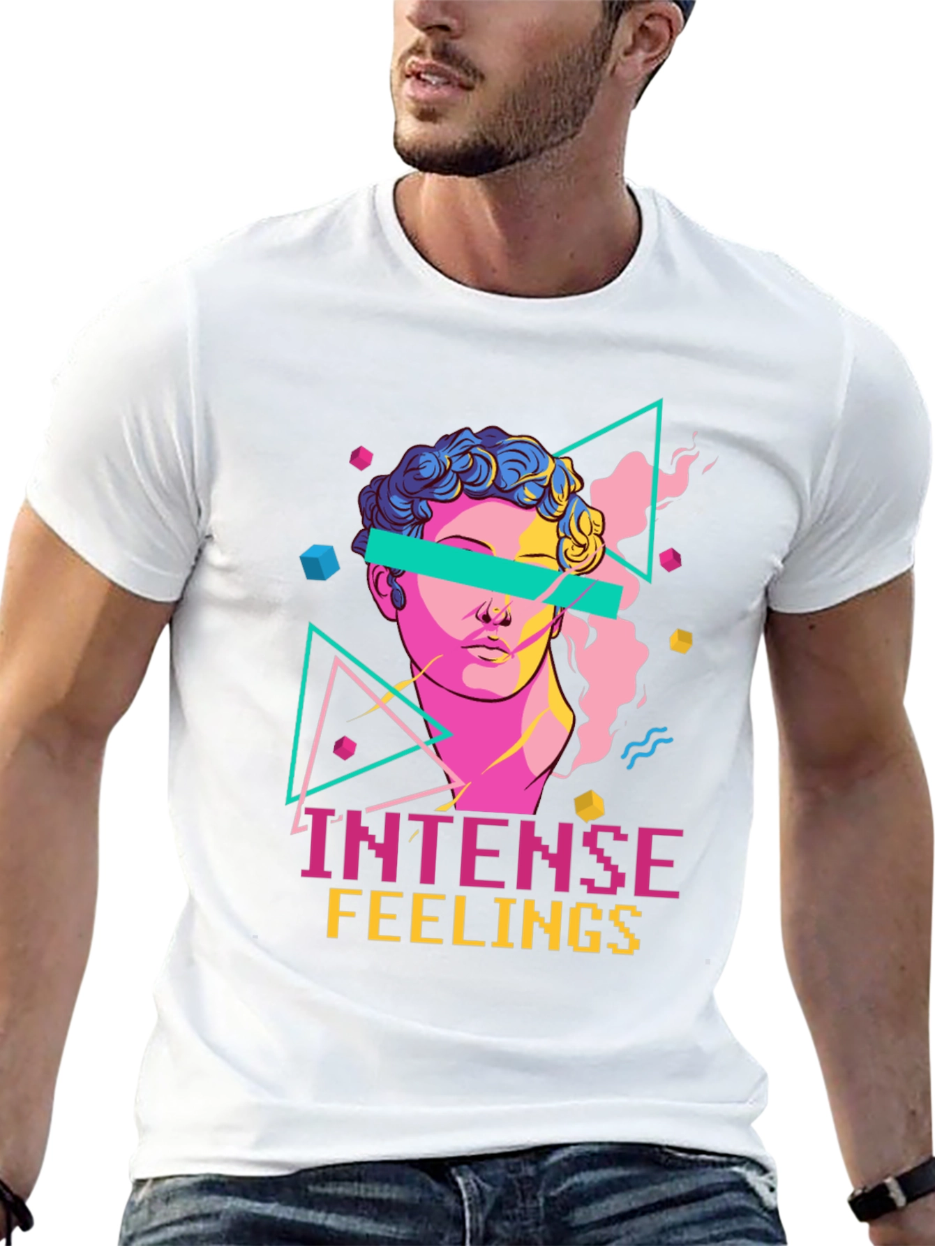 Intense Feelings Graphic Tee - Vaporwave Aesthetic