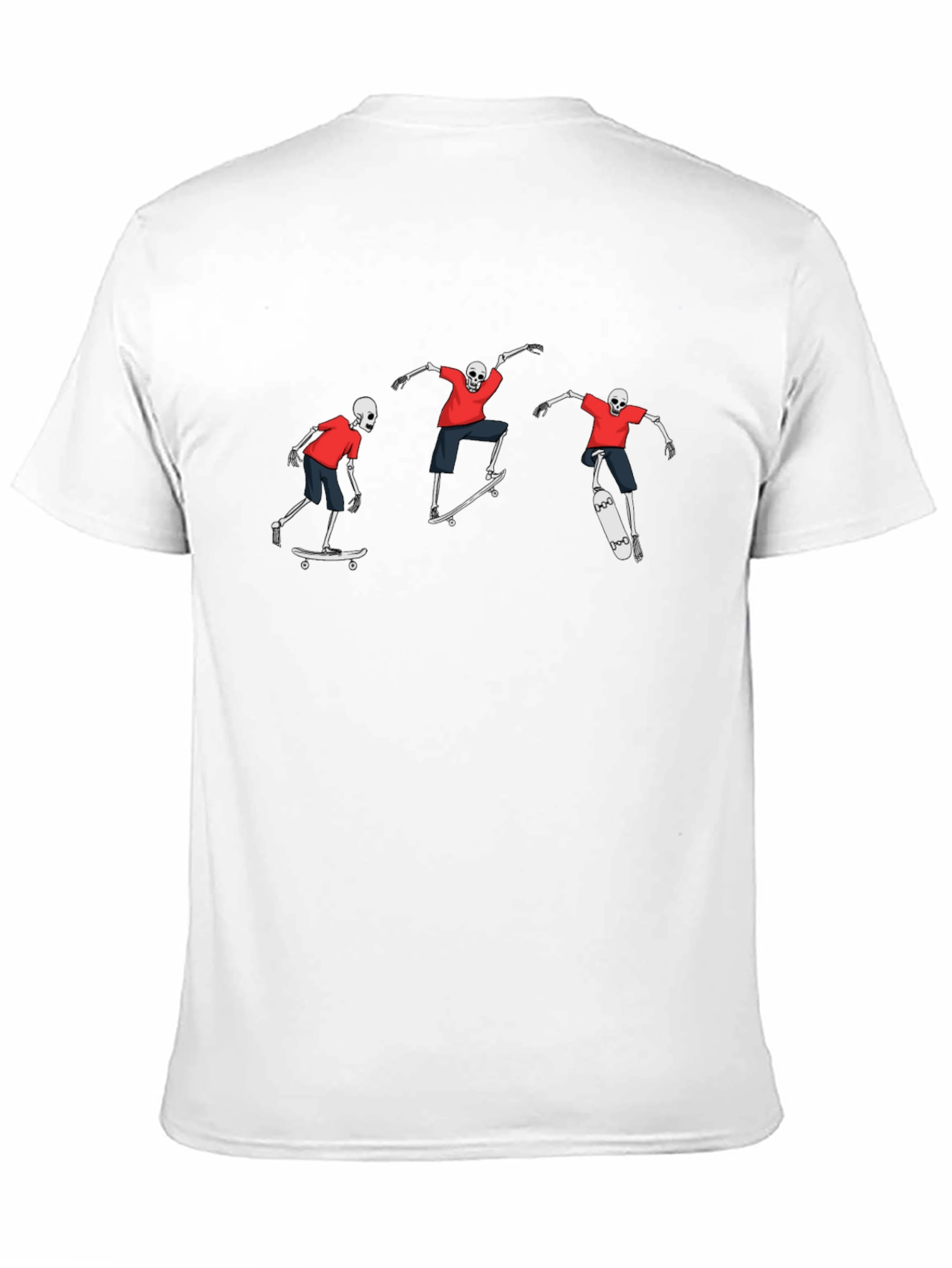 Skeleton Skateboarder Black T-Shirt