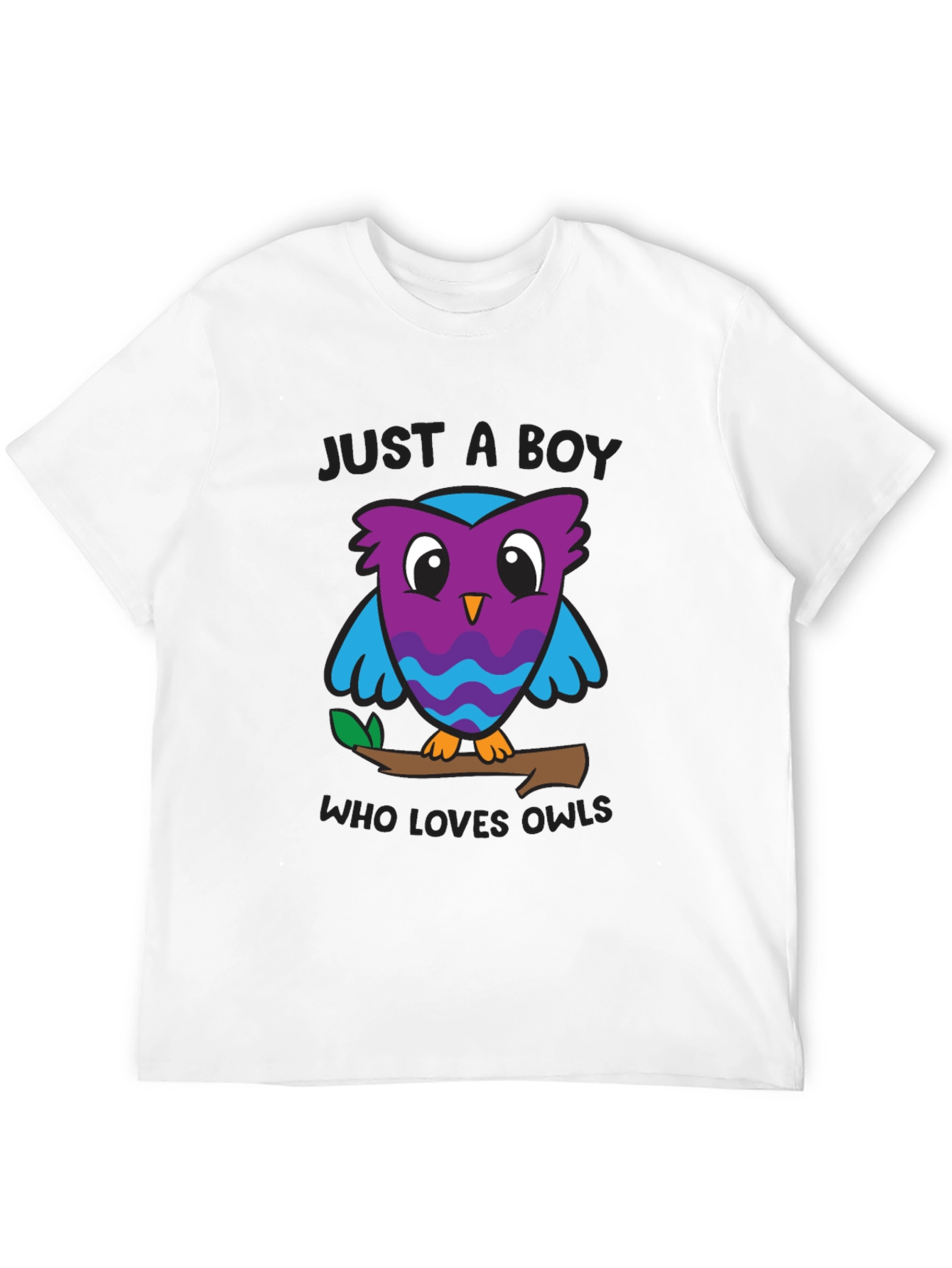 Just A Boy Who Loves Owls Graphic T-Shirt