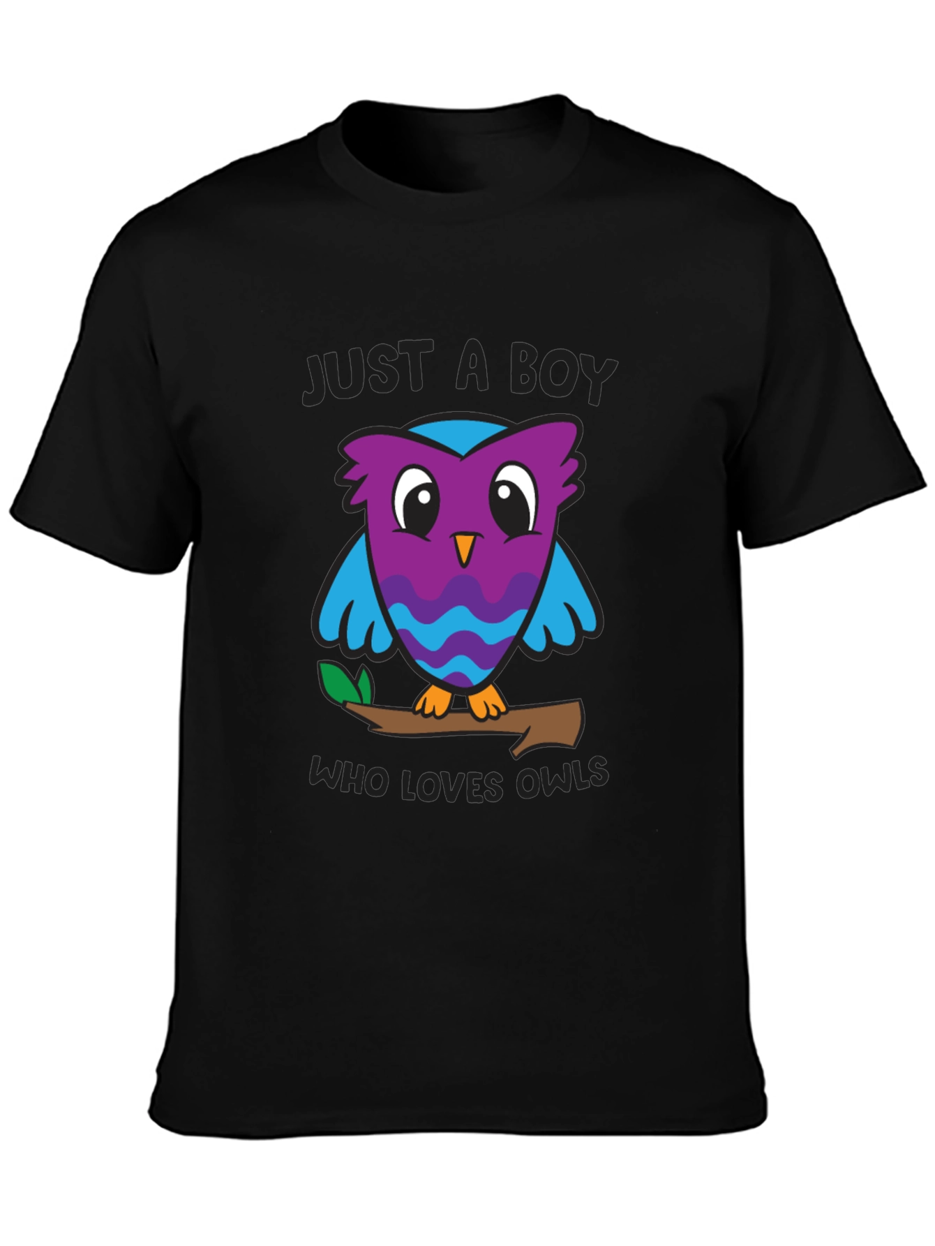 Just A Boy Who Loves Owls Graphic T-Shirt