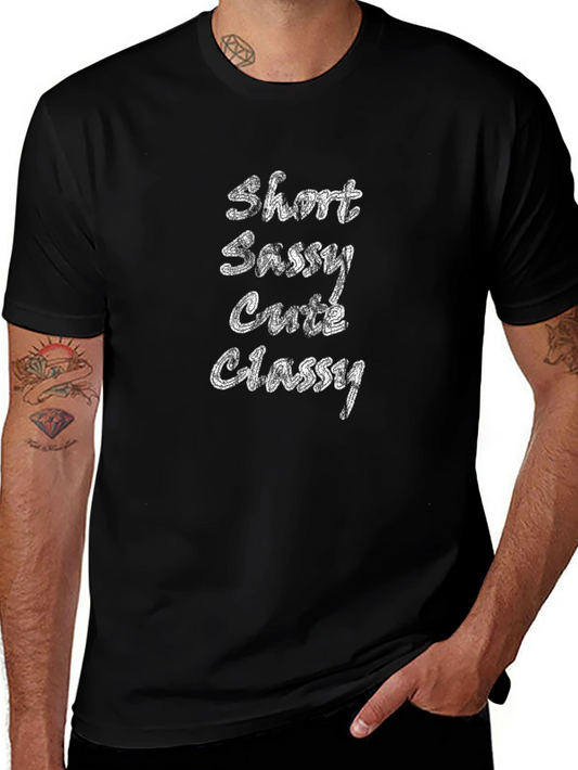 Short Sassy Cutie Classy Tee - Black