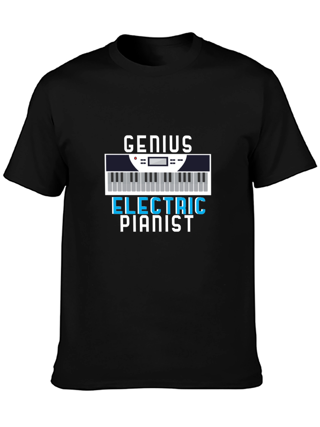 Genius Electric Pianist Graphic Tee - Musician T-Shirt
