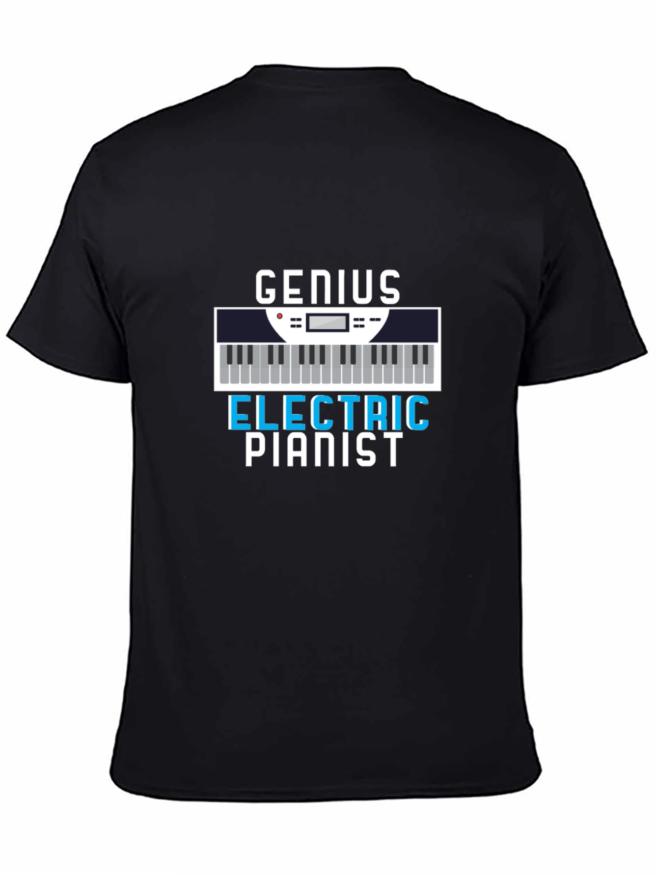 Genius Electric Pianist Graphic Tee - Musician T-Shirt