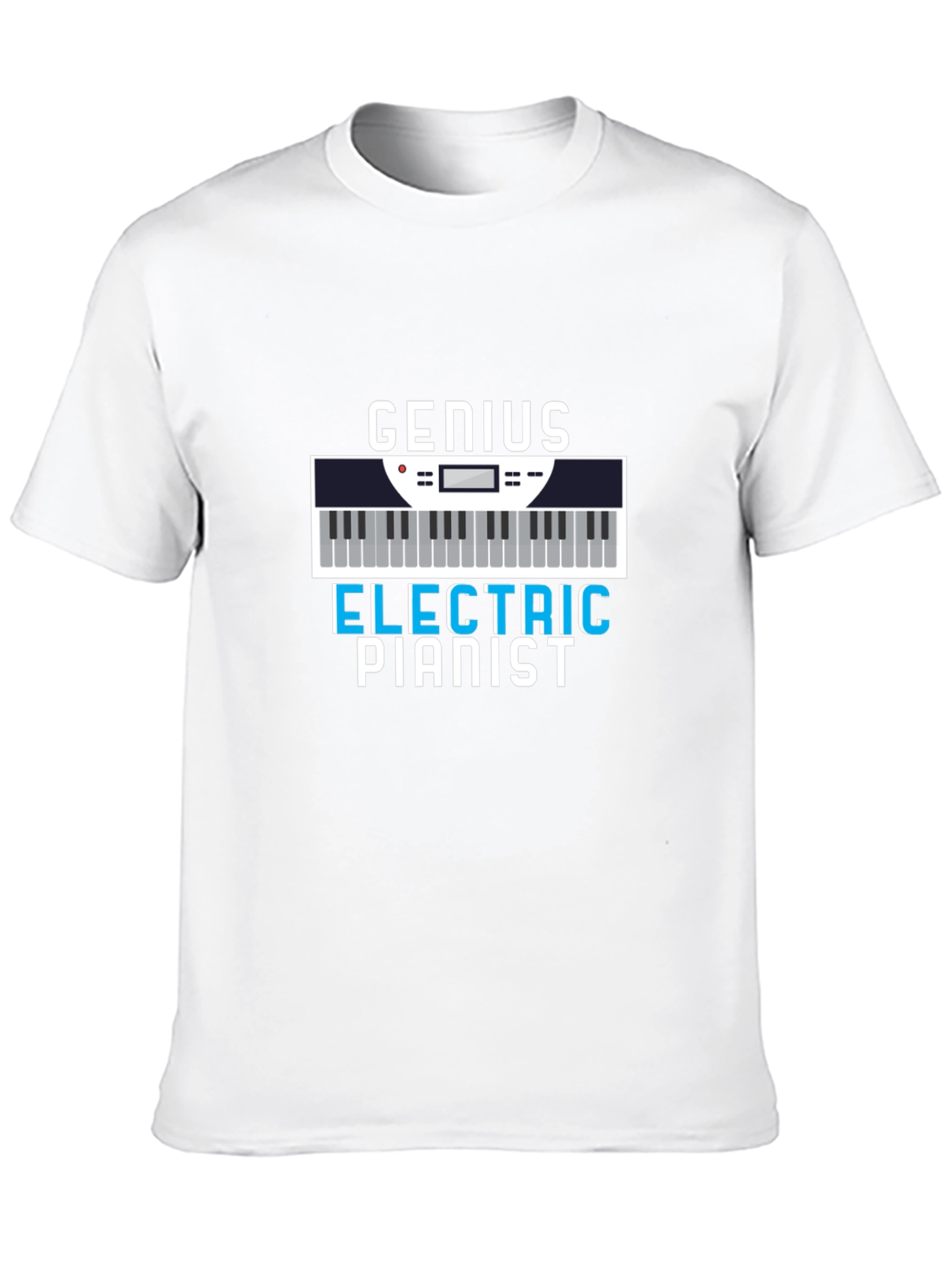 Genius Electric Pianist Graphic Tee - Musician T-Shirt