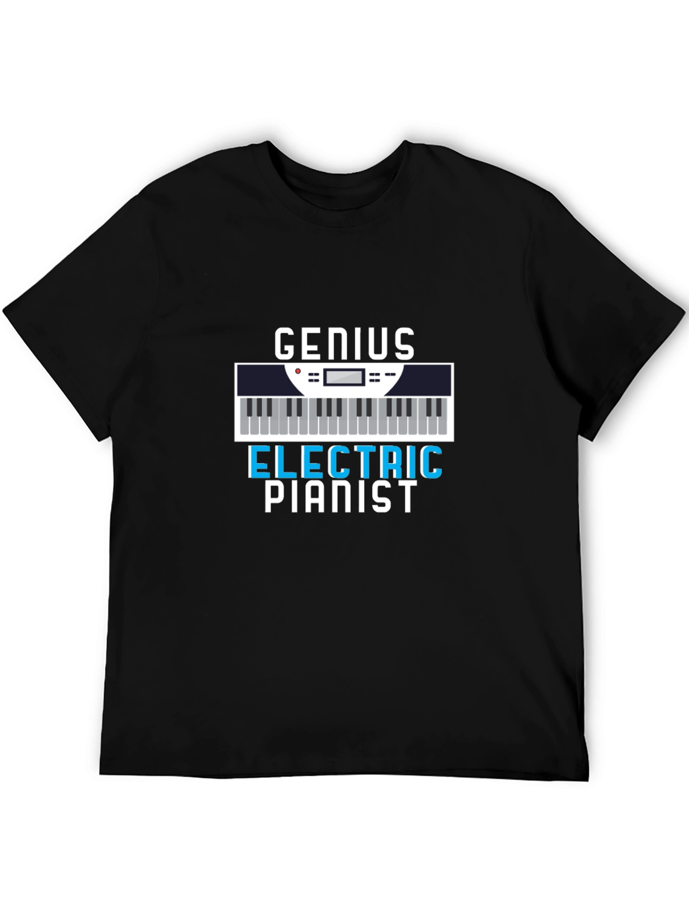 Genius Electric Pianist Graphic Tee - Musician T-Shirt