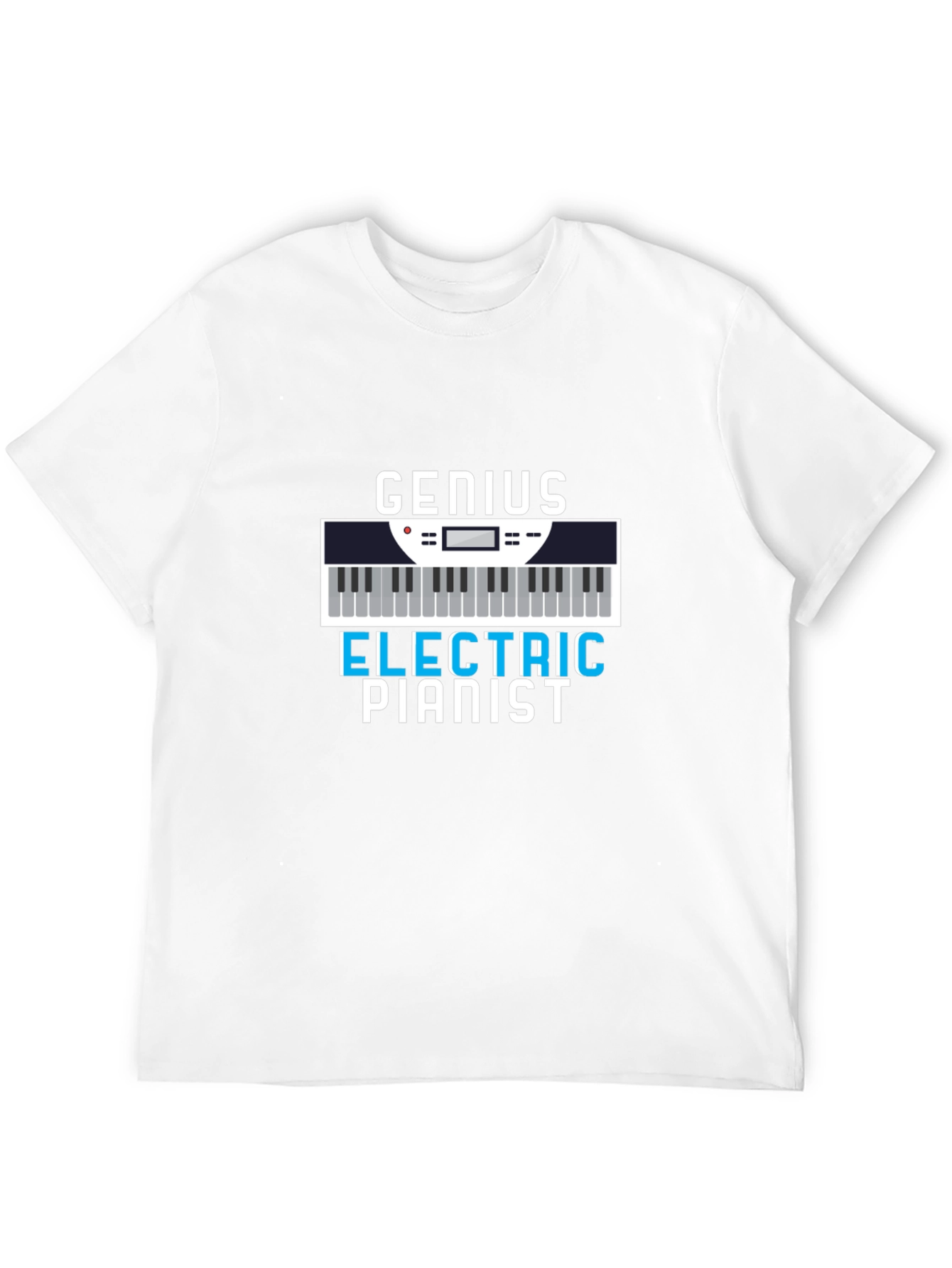 Genius Electric Pianist Graphic Tee - Musician T-Shirt