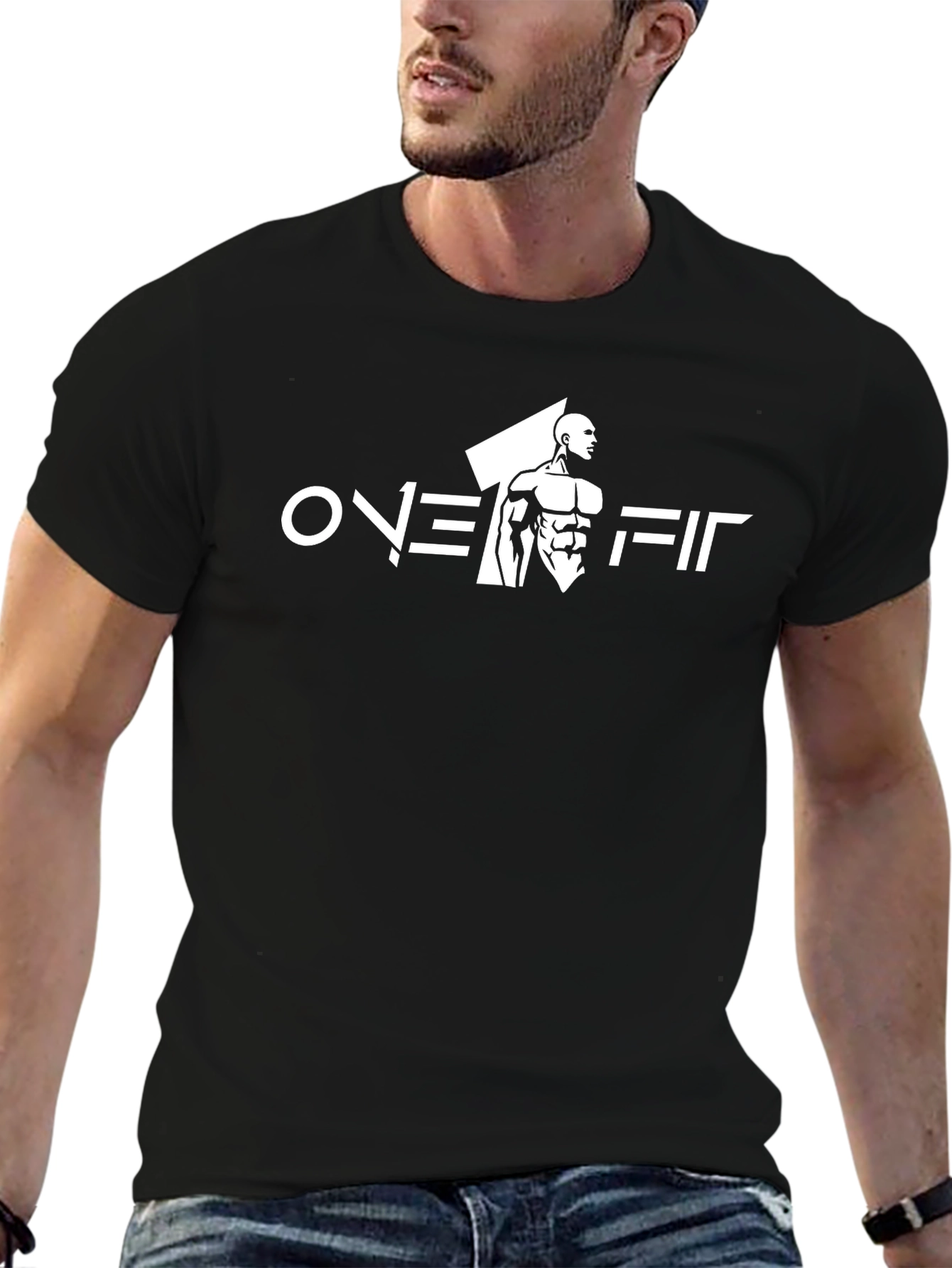 Overfit Black T-Shirt - Gym & Fitness Apparel