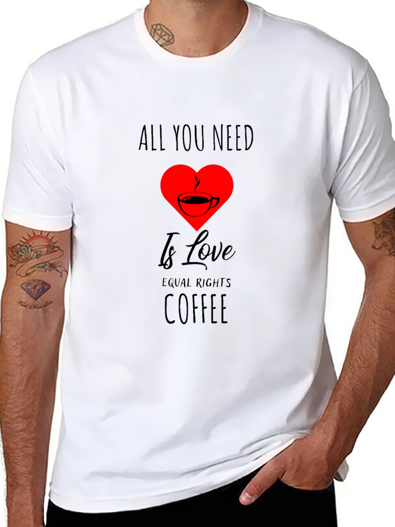 All You Need is Love & Coffee Graphic Tee