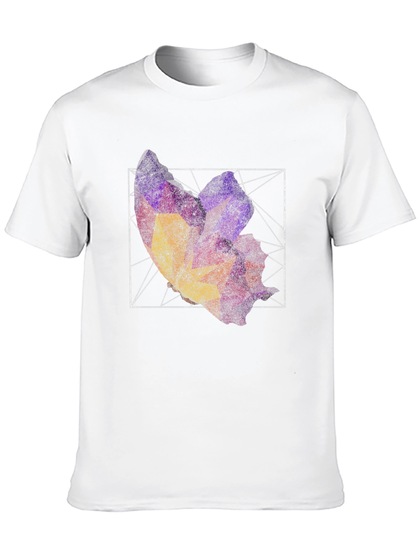 Geometric Abstract Graphic Print Tee