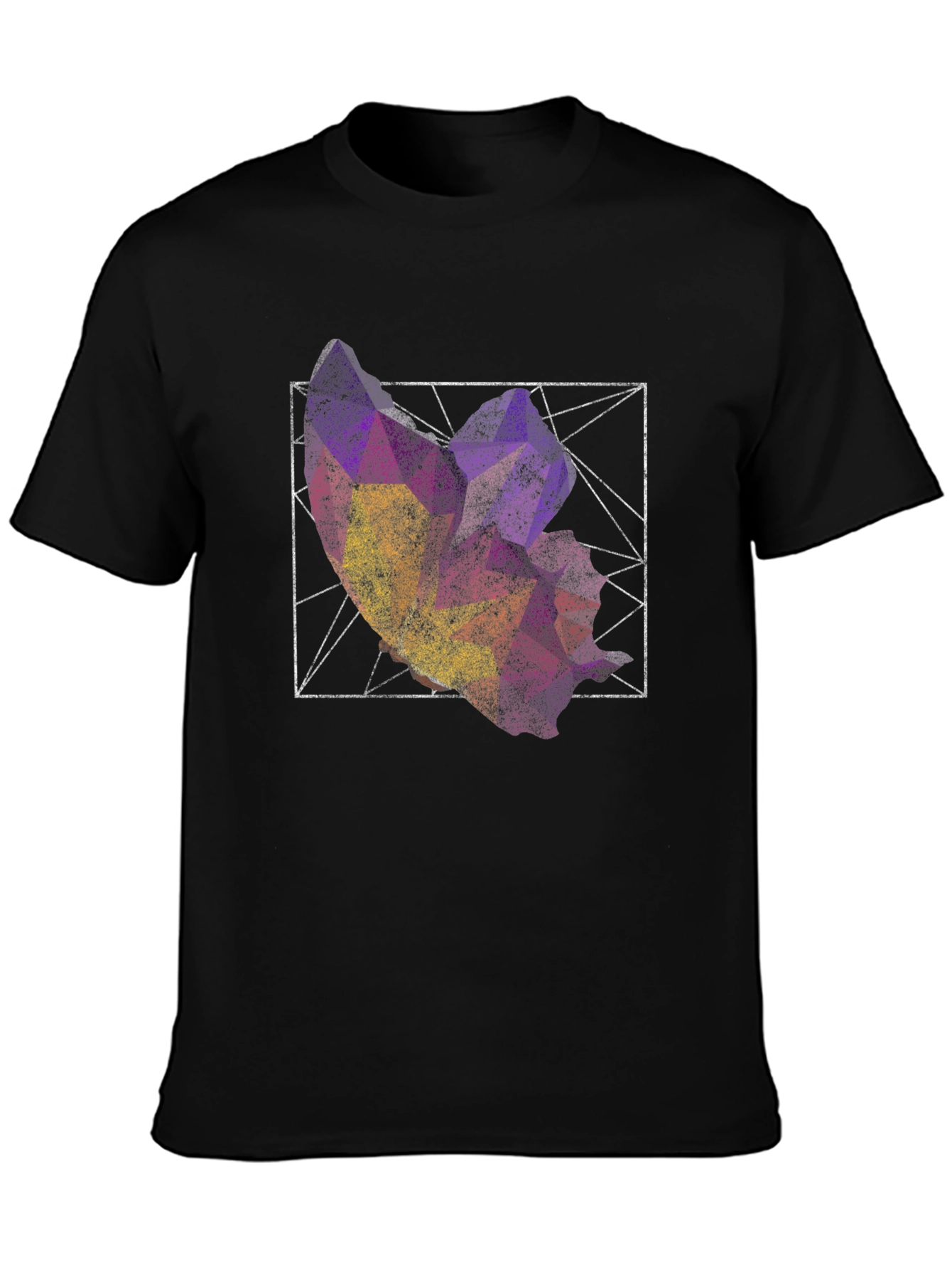 Geometric Abstract Graphic Print Tee