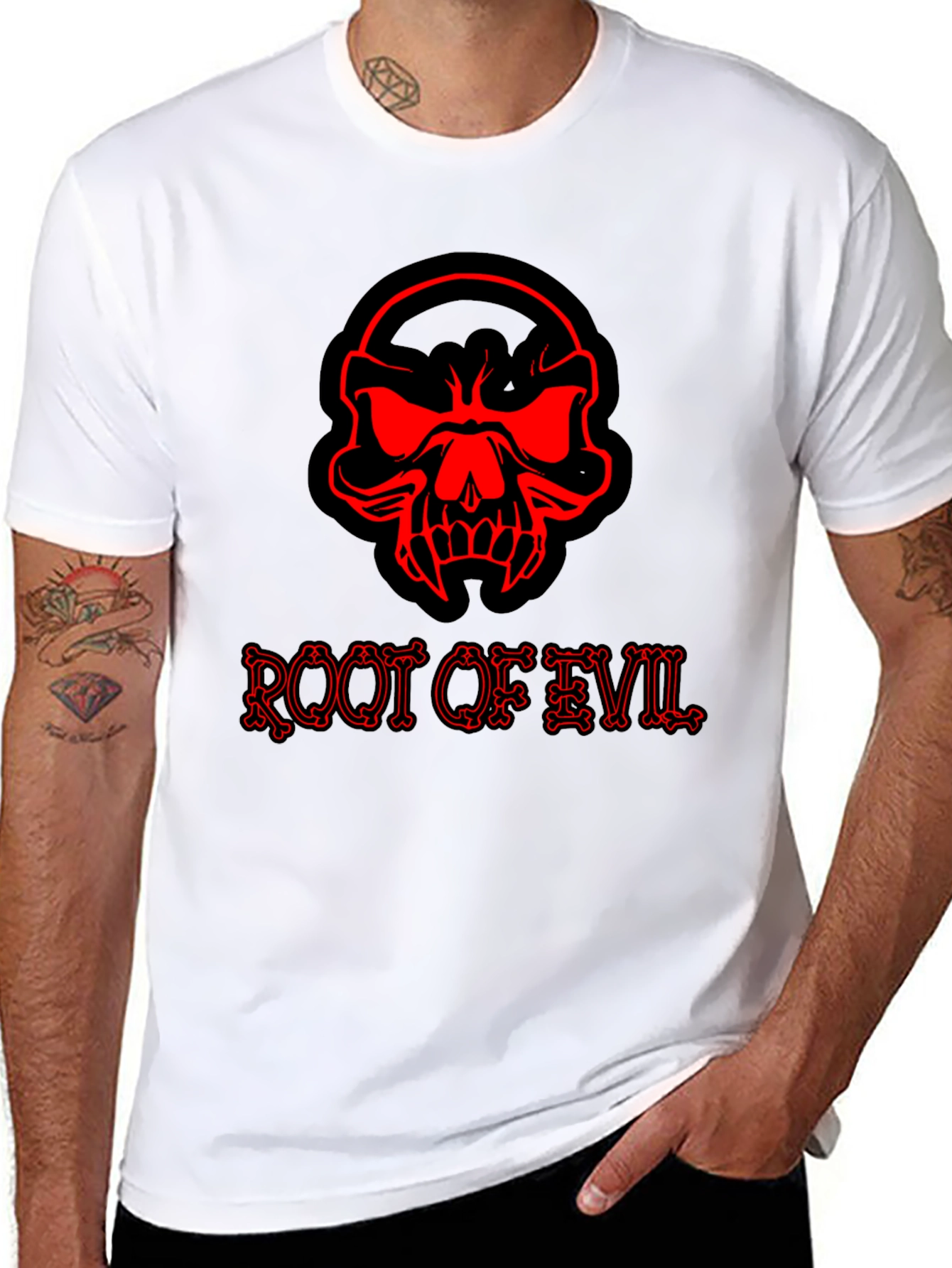 Root of Evil Graphic T-Shirt - Black Tee