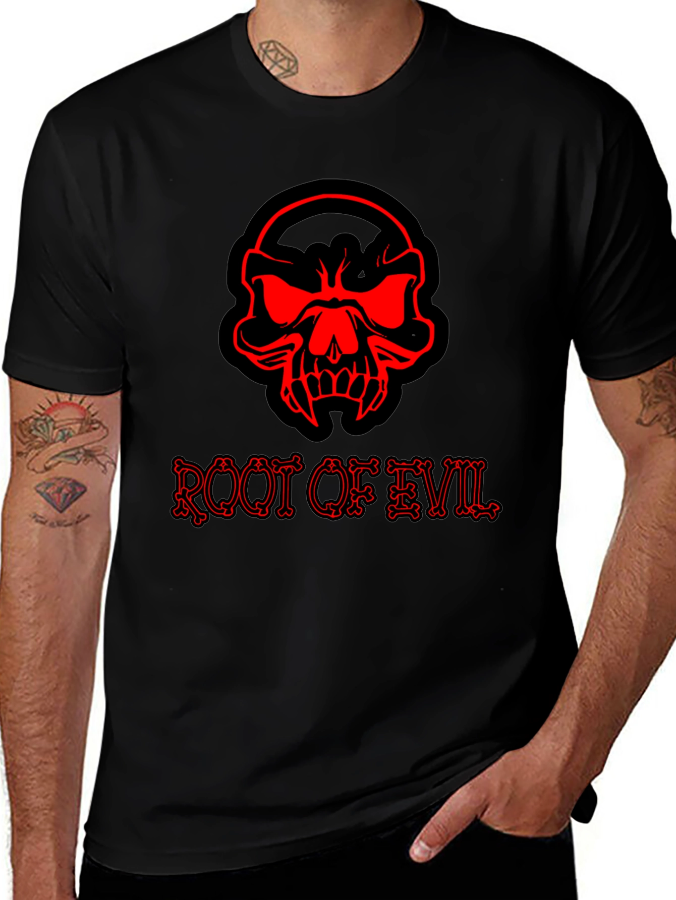 Root of Evil Graphic T-Shirt - Black Tee
