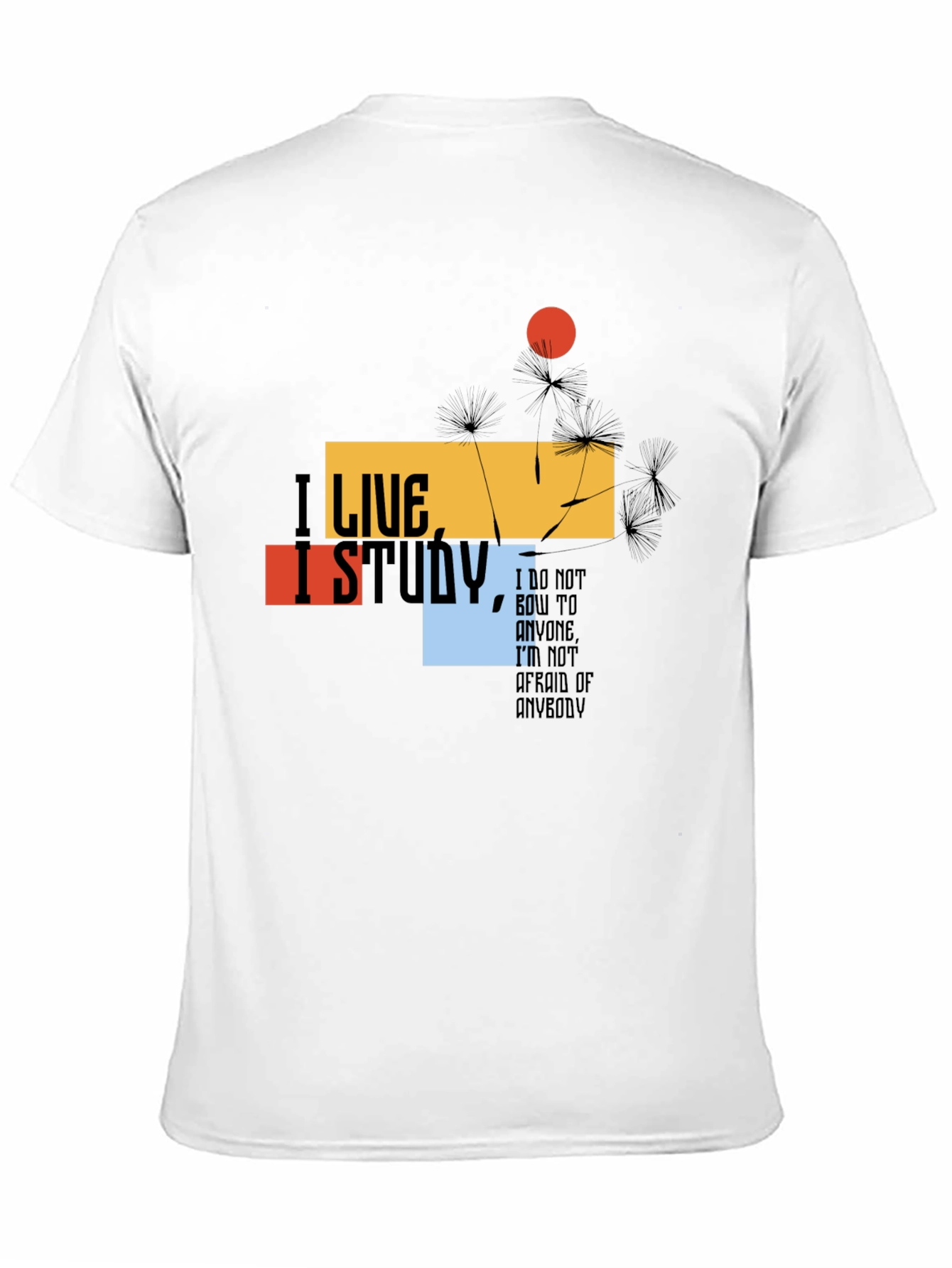 I Live I Study T-Shirt - Bold Graphic Tee