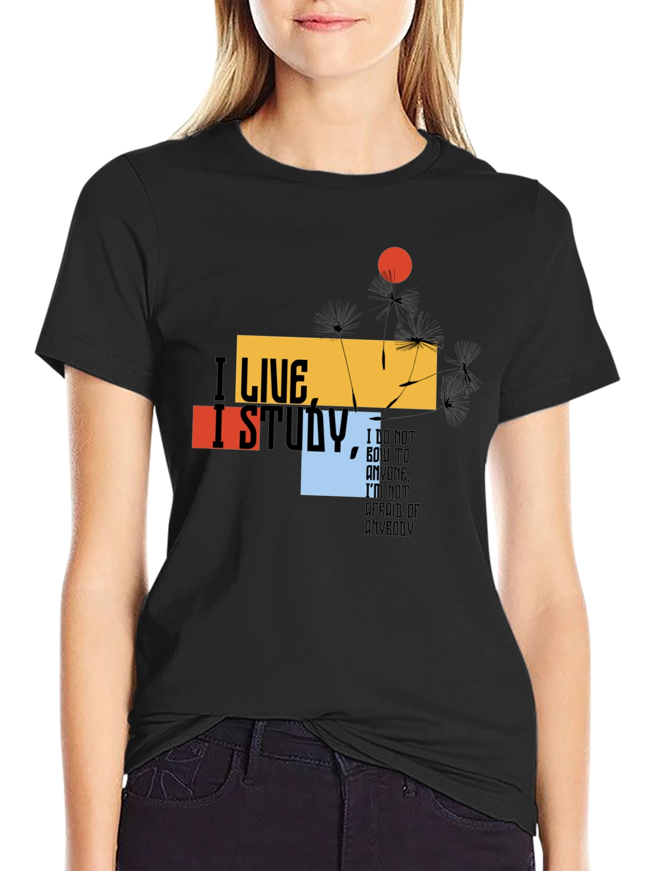 I Live I Study T-Shirt - Bold Graphic Tee