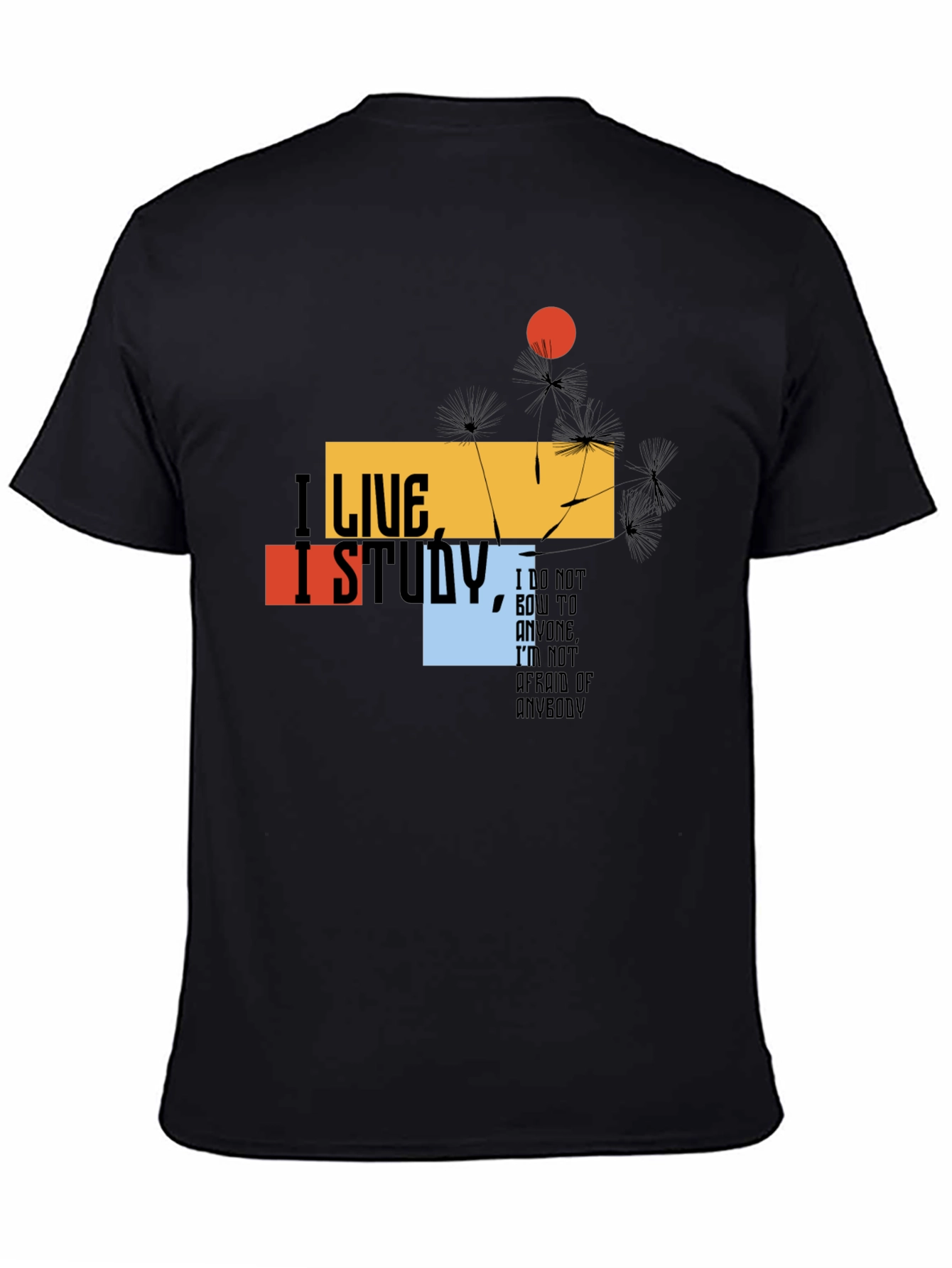 I Live I Study T-Shirt - Bold Graphic Tee