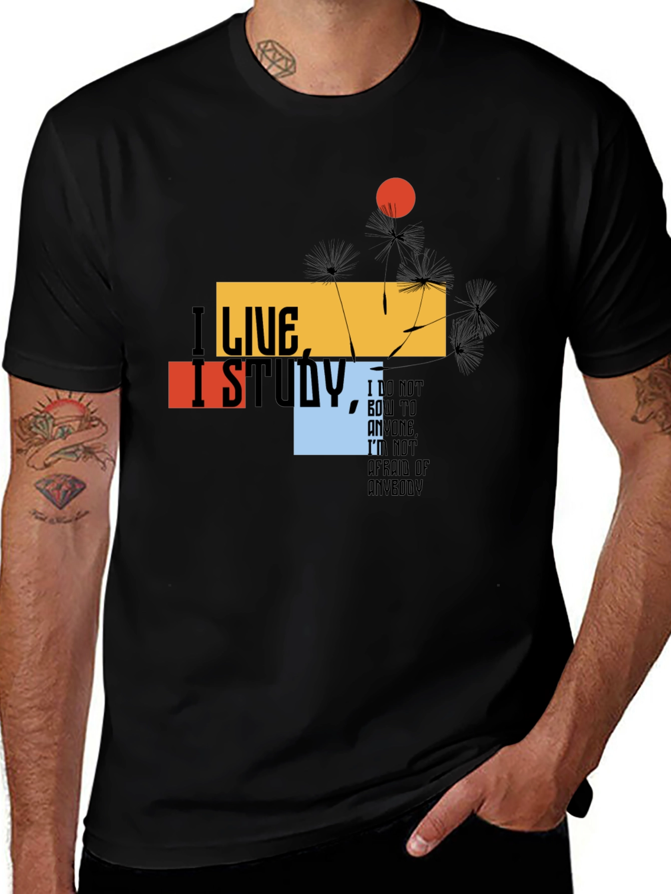 I Live I Study T-Shirt - Bold Graphic Tee