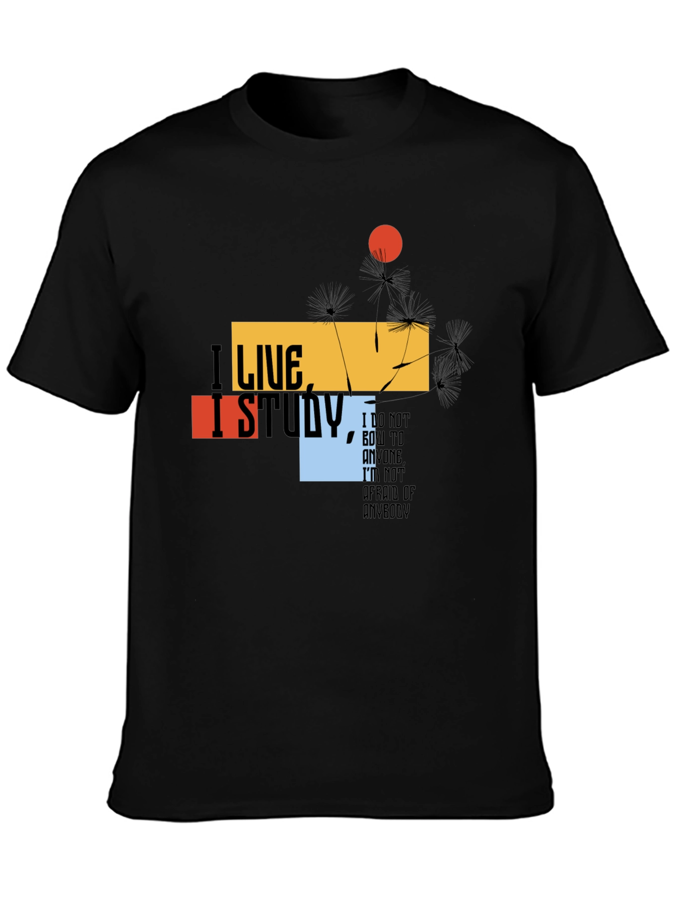 I Live I Study T-Shirt - Bold Graphic Tee