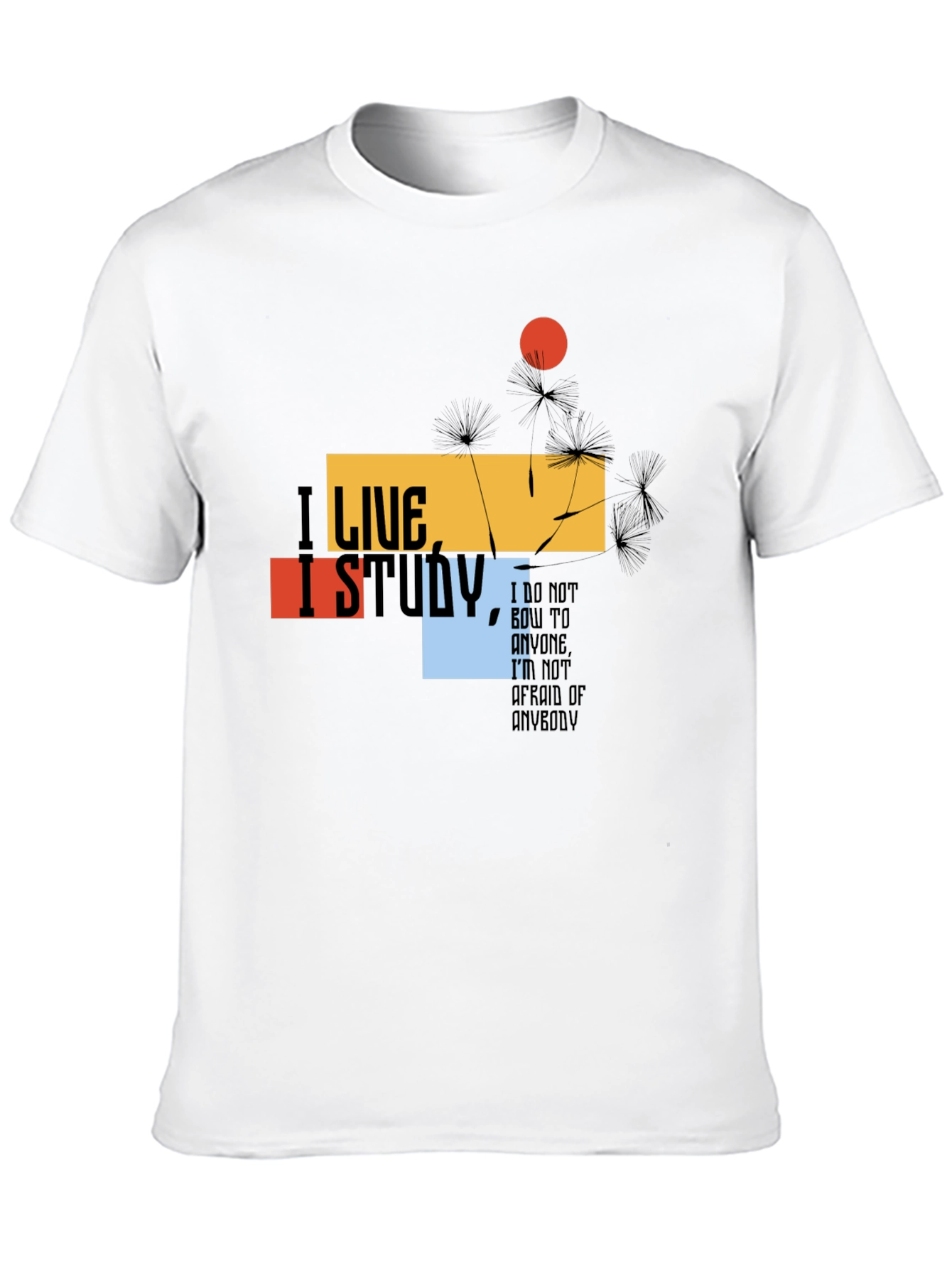 I Live I Study T-Shirt - Bold Graphic Tee