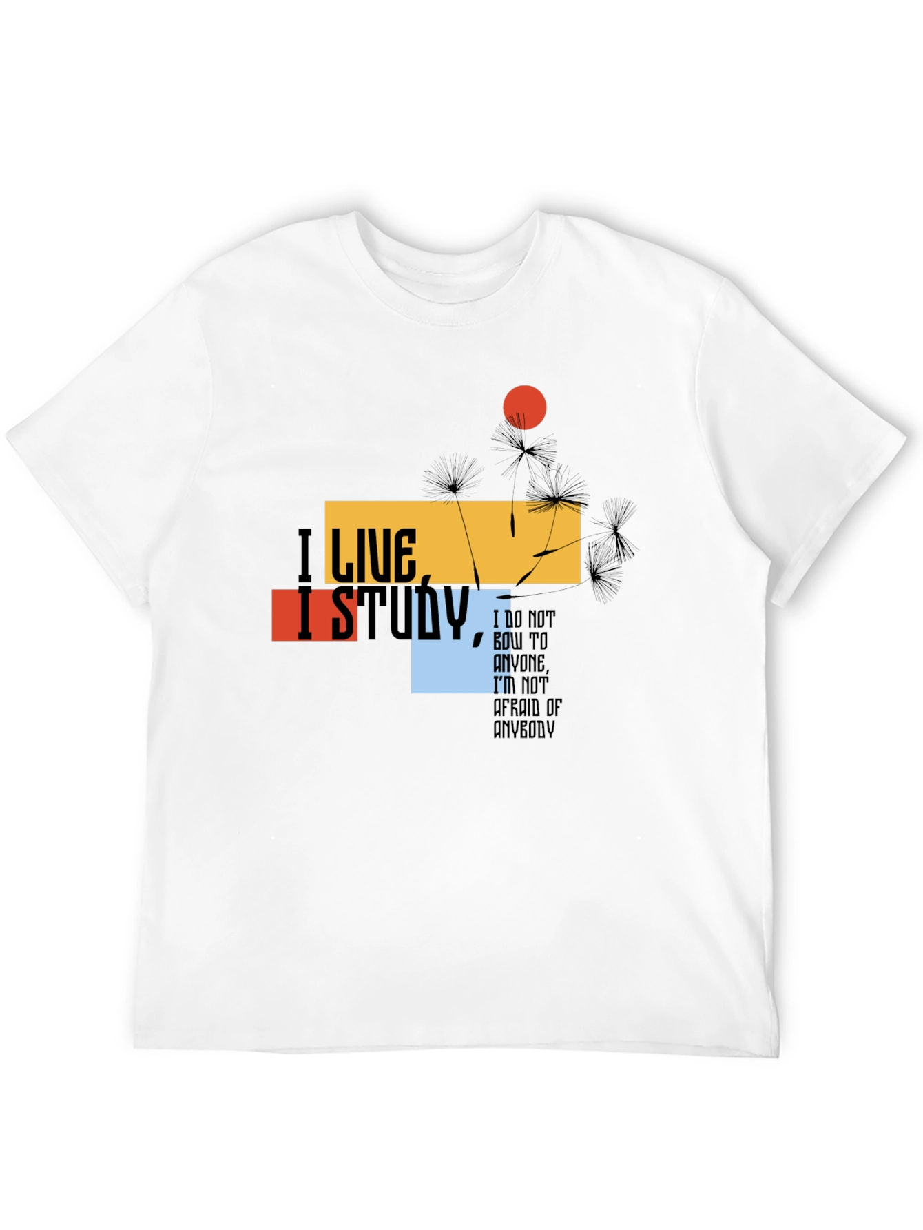 I Live I Study T-Shirt - Bold Graphic Tee