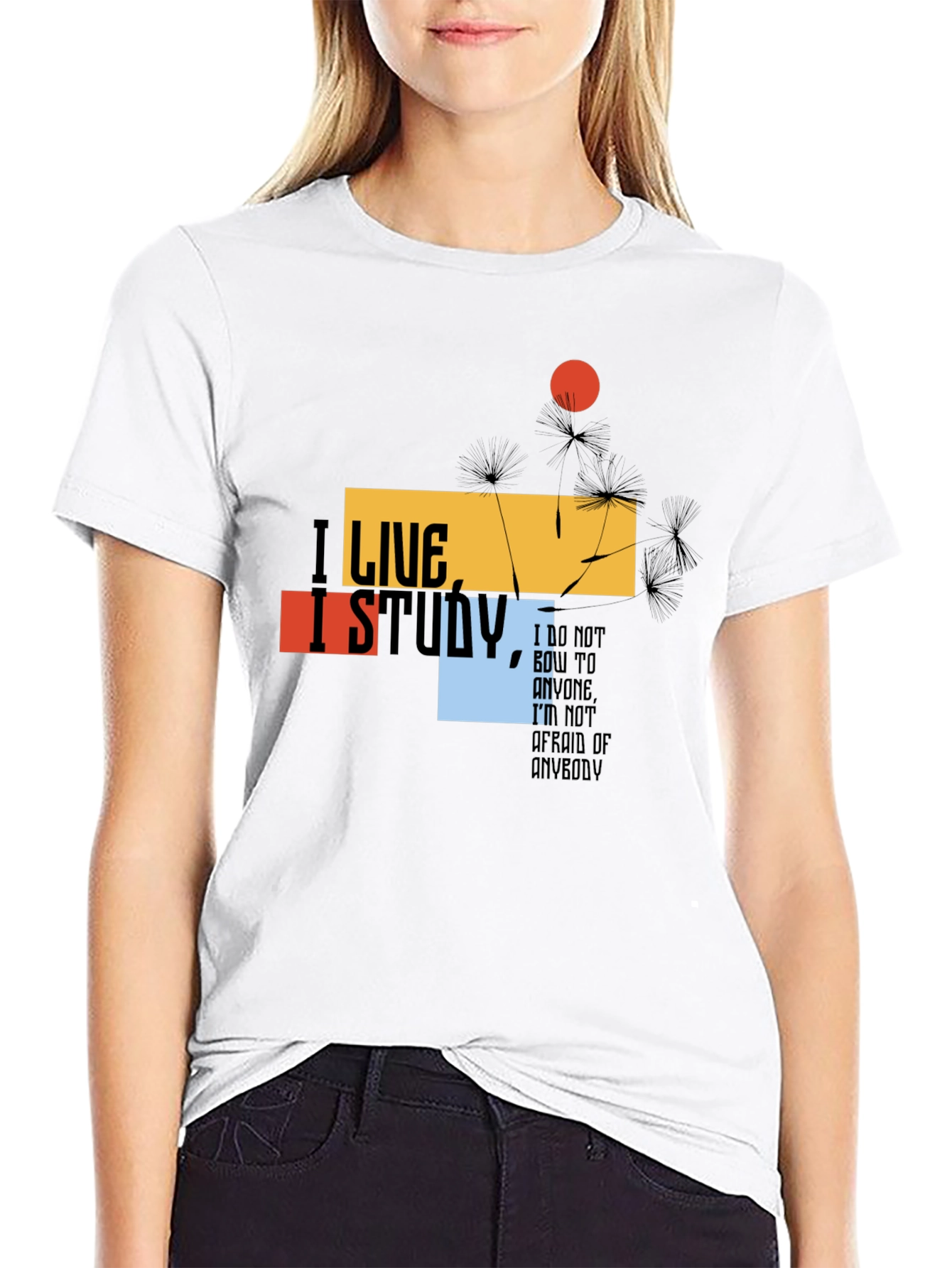 I Live I Study T-Shirt - Bold Graphic Tee