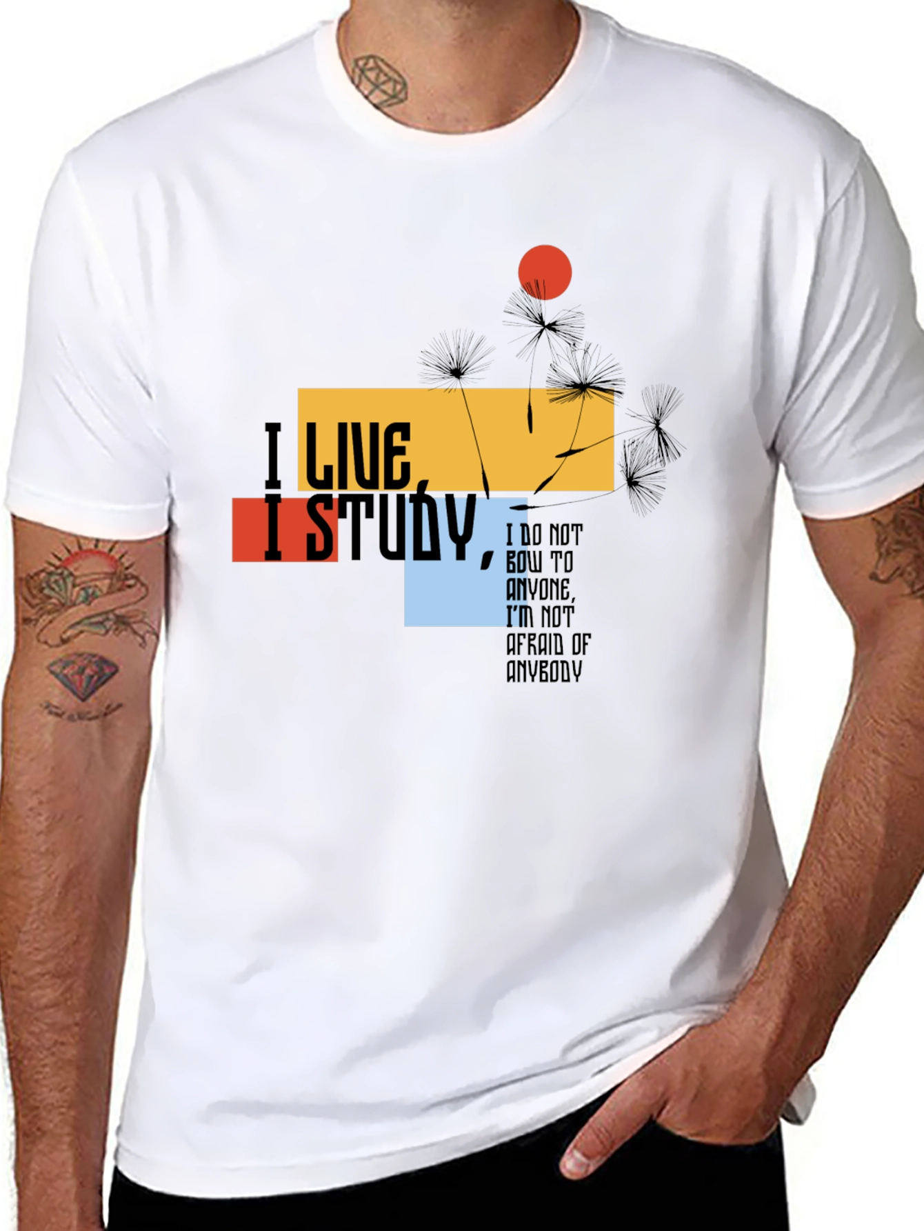 I Live I Study T-Shirt - Bold Graphic Tee