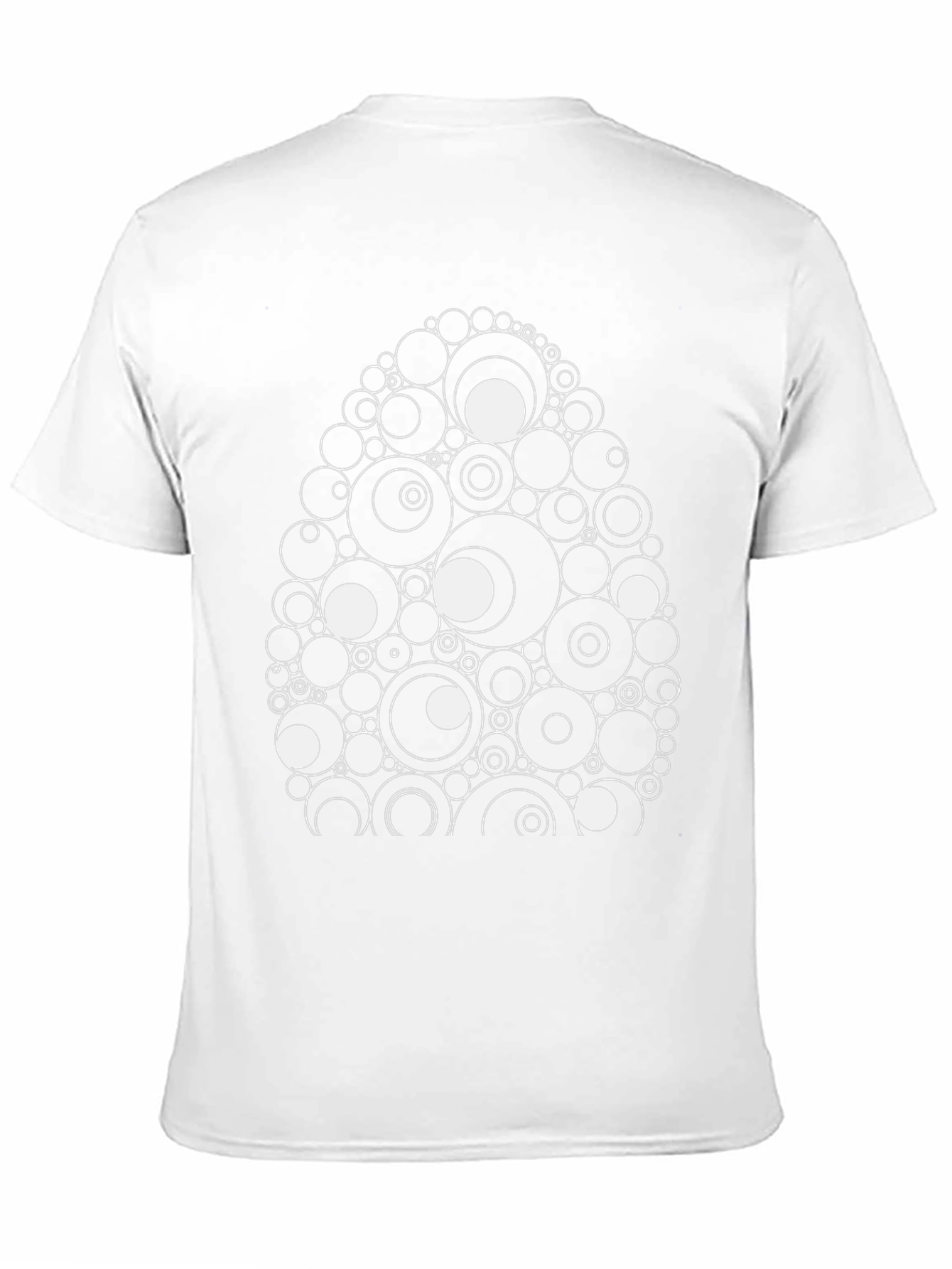 Abstract Circle Egg Black Tee
