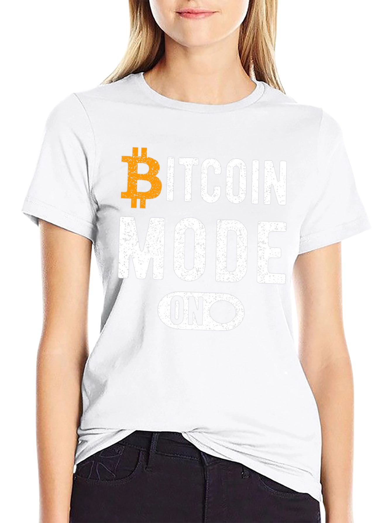 Bitcoin Mode On T-Shirt - Crypto Enthusiast Tee