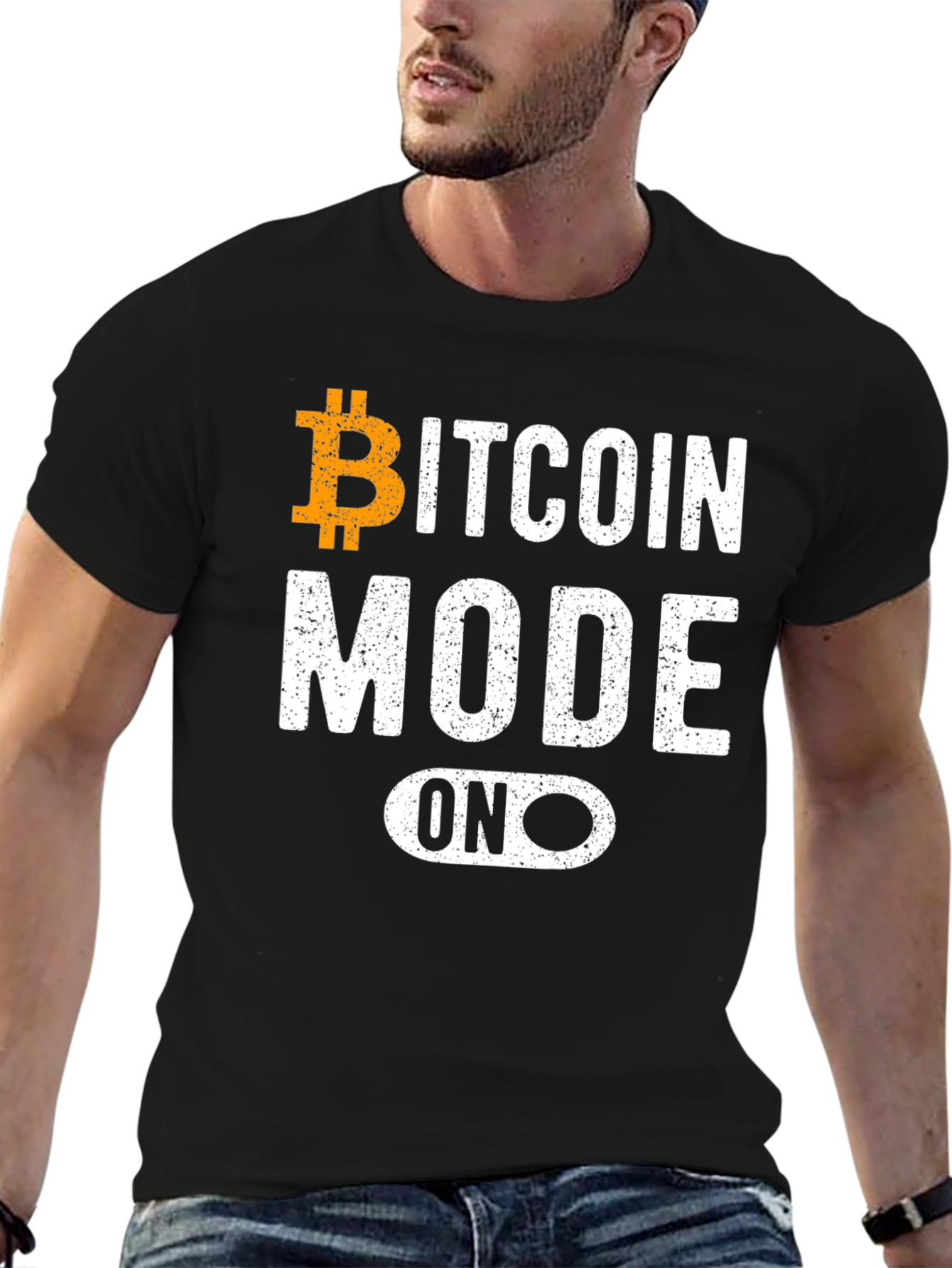 Bitcoin Mode On T-Shirt - Crypto Enthusiast Tee
