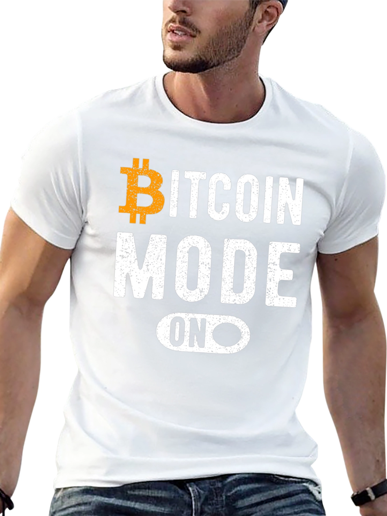 Bitcoin Mode On T-Shirt - Crypto Enthusiast Tee