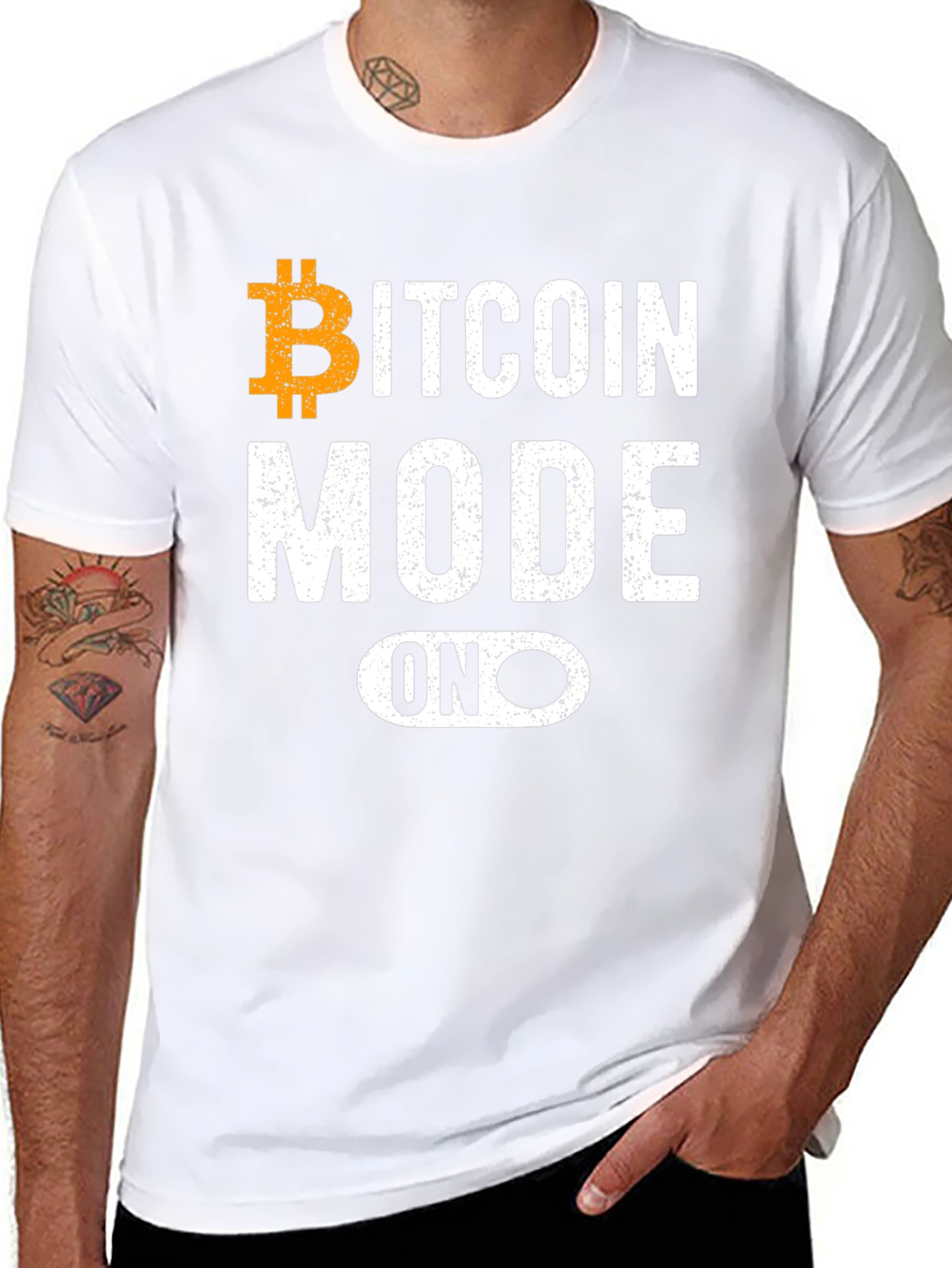 Bitcoin Mode On T-Shirt - Crypto Enthusiast Tee
