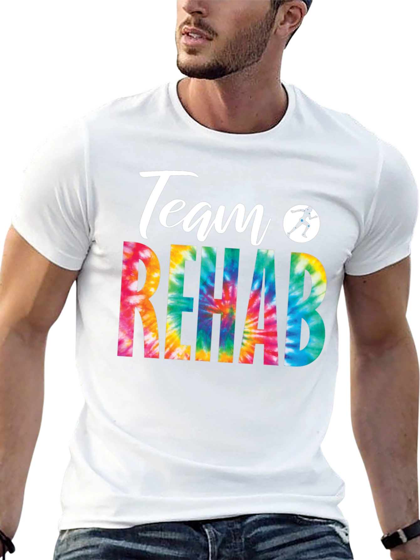 Team Rehab Tie Dye Graphic Tee