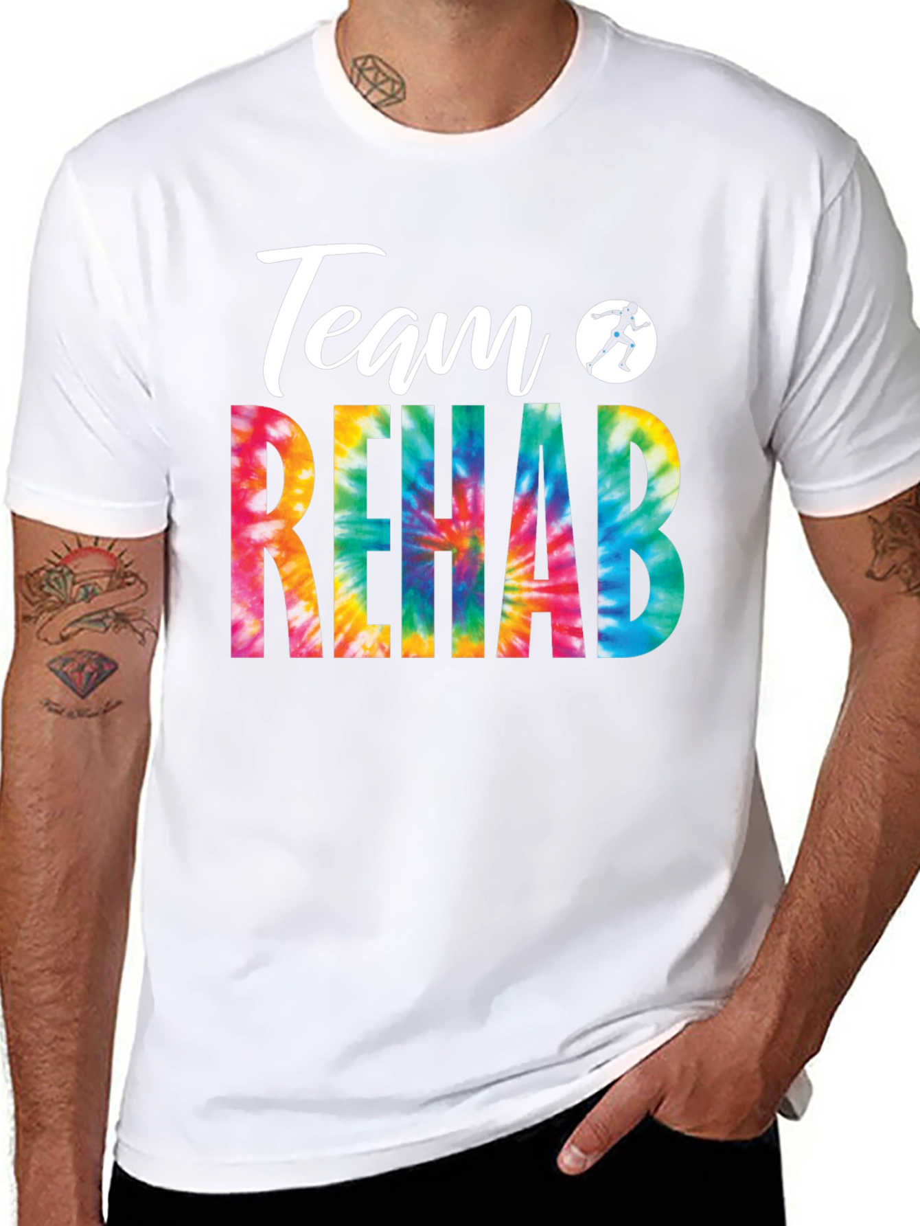 Team Rehab Tie Dye Graphic Tee