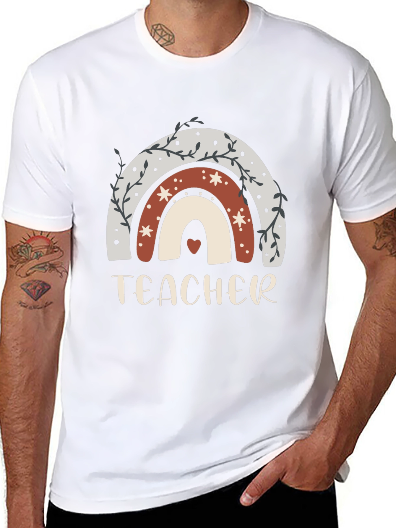Teacher Rainbow Graphic Tee