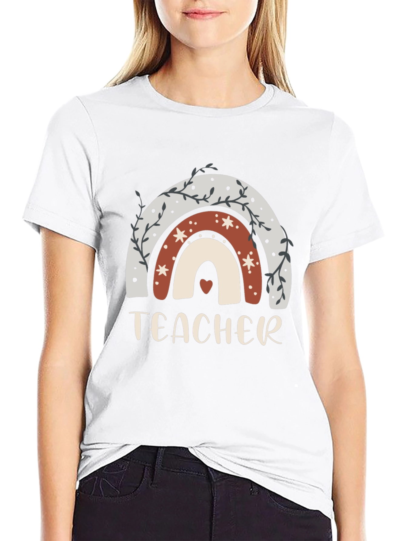 Teacher Rainbow Graphic Tee