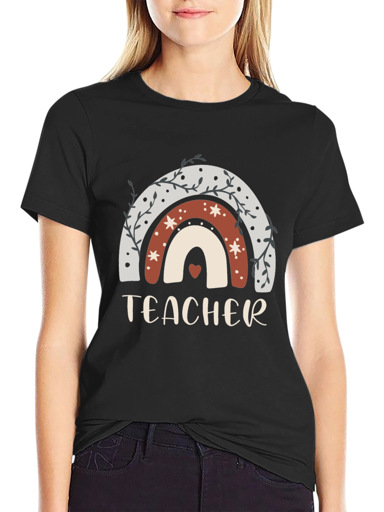 Teacher Rainbow Graphic Tee