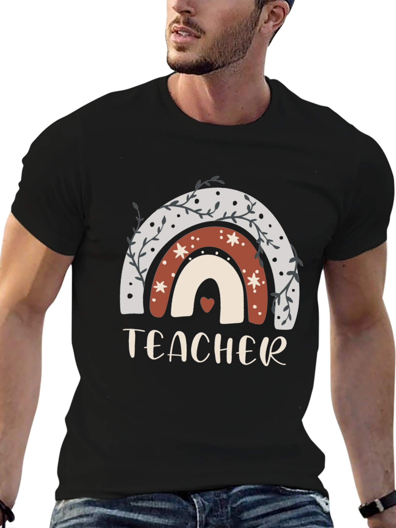 Teacher Rainbow Graphic Tee