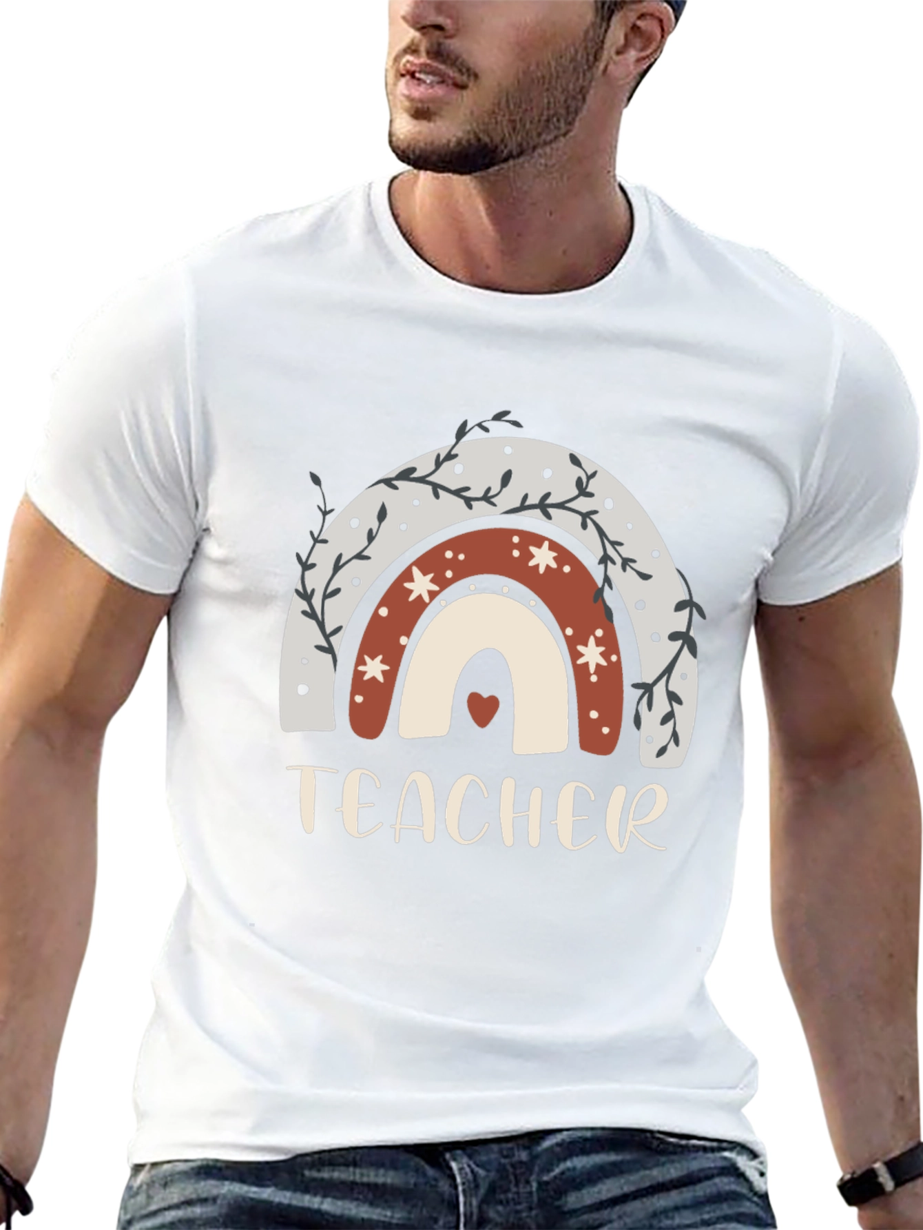 Teacher Rainbow Graphic Tee