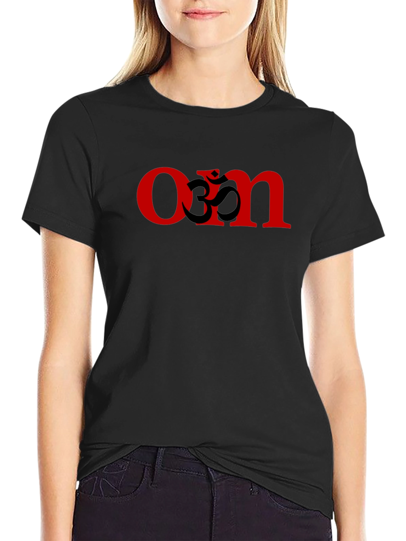 Om Symbol Graphic T-Shirt - Black