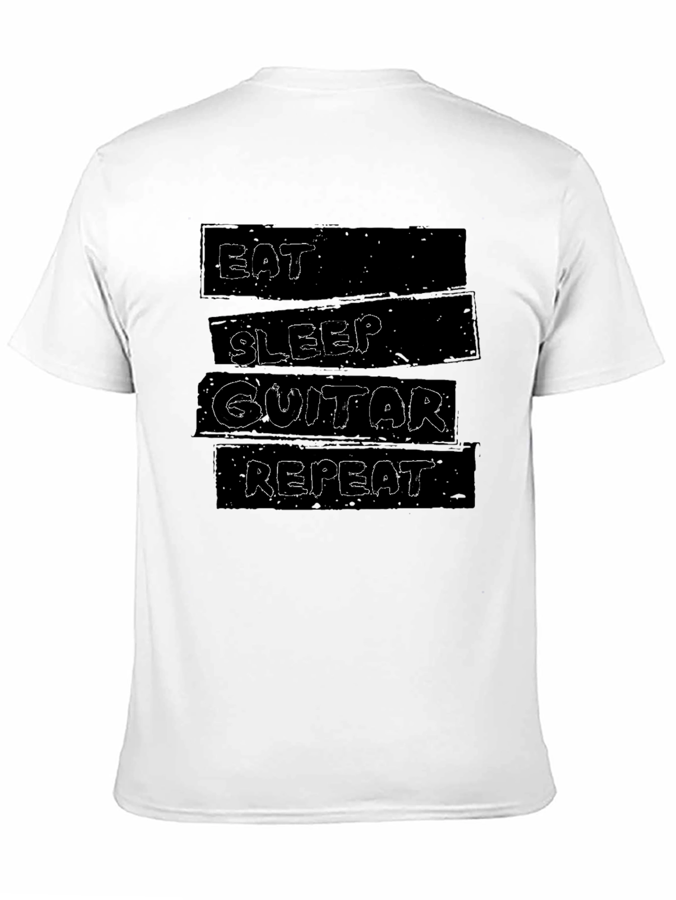 Eat Sleep Guitar Repeat Graphic T-Shirt