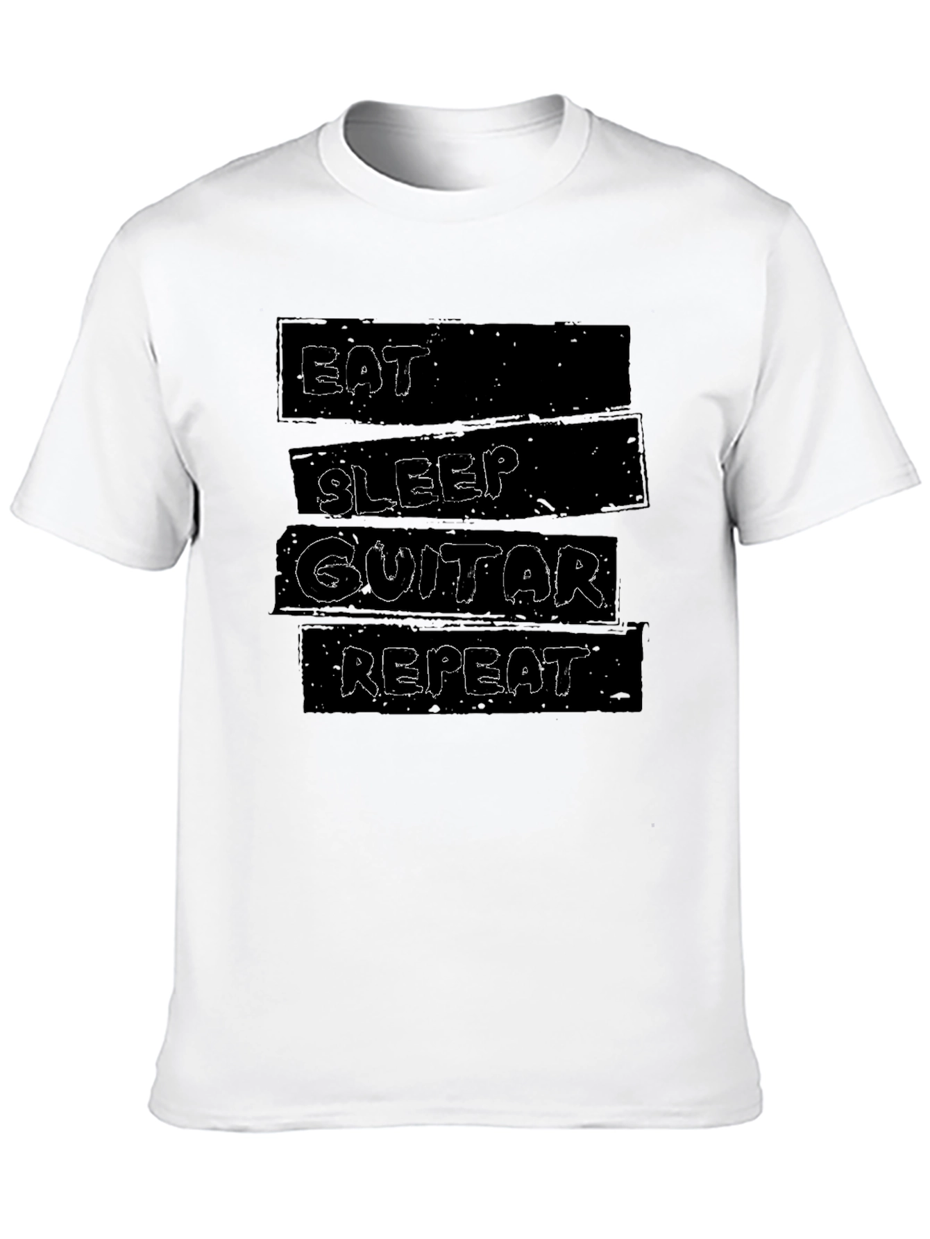 Eat Sleep Guitar Repeat Graphic T-Shirt