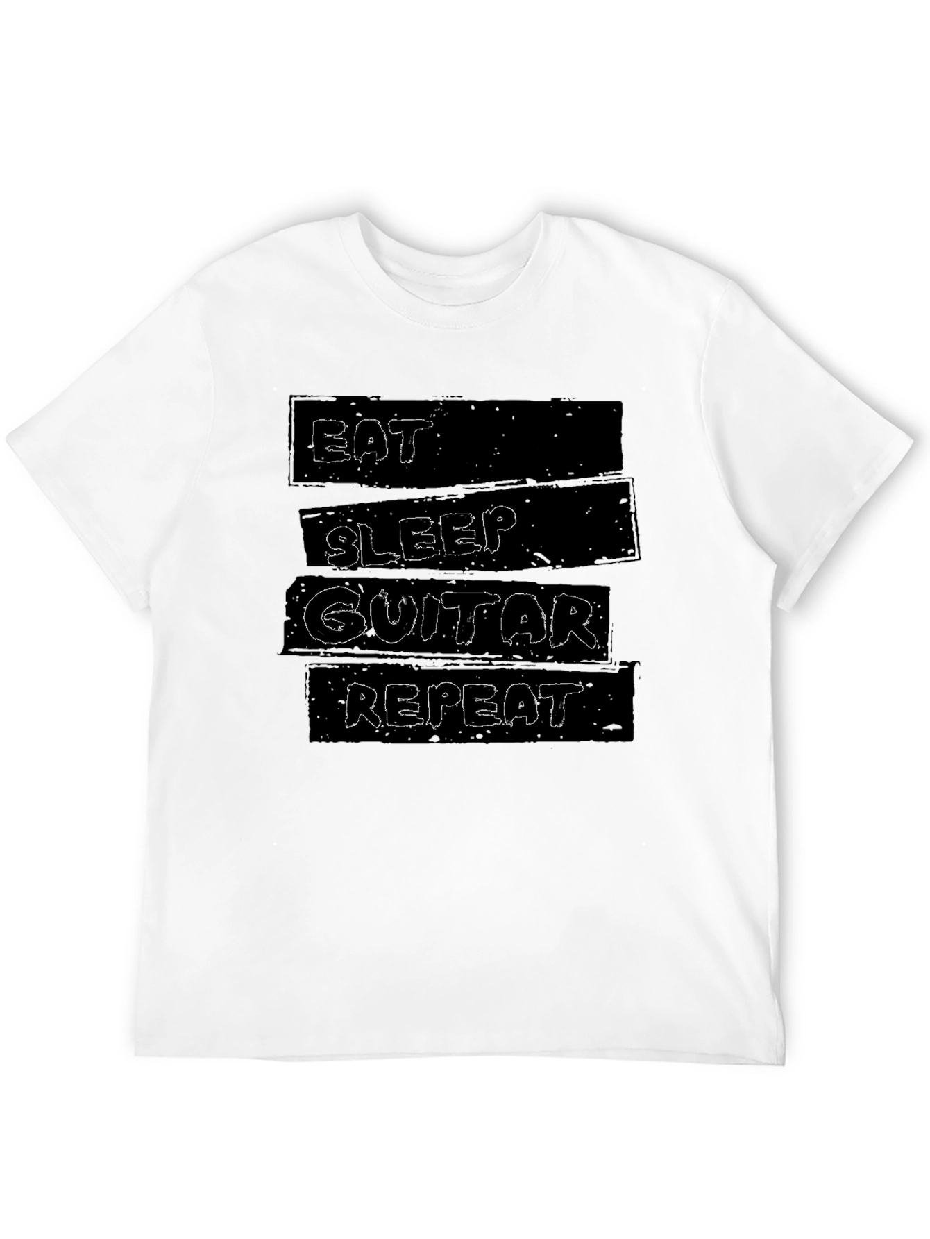 Eat Sleep Guitar Repeat Graphic T-Shirt