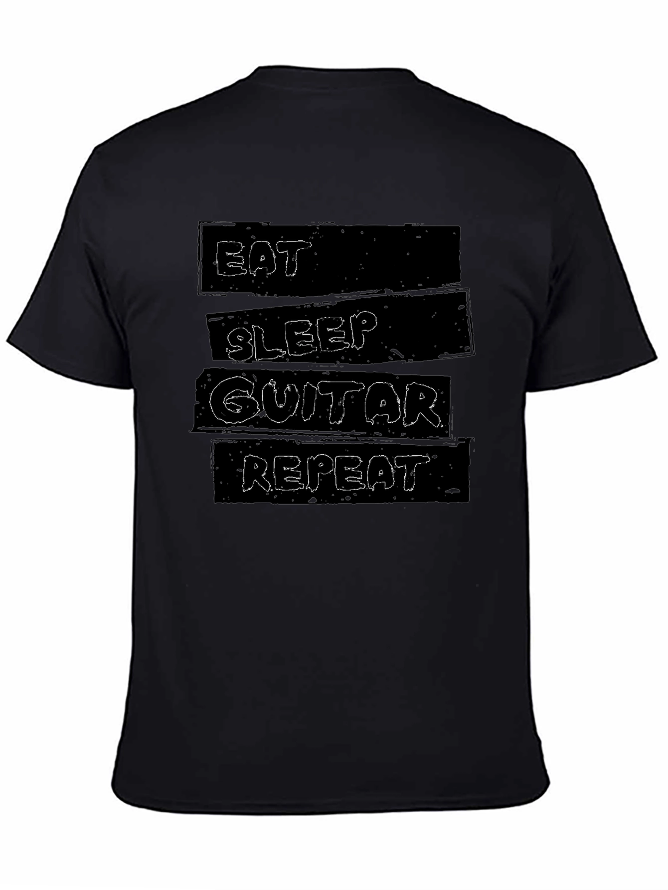 Eat Sleep Guitar Repeat Graphic T-Shirt