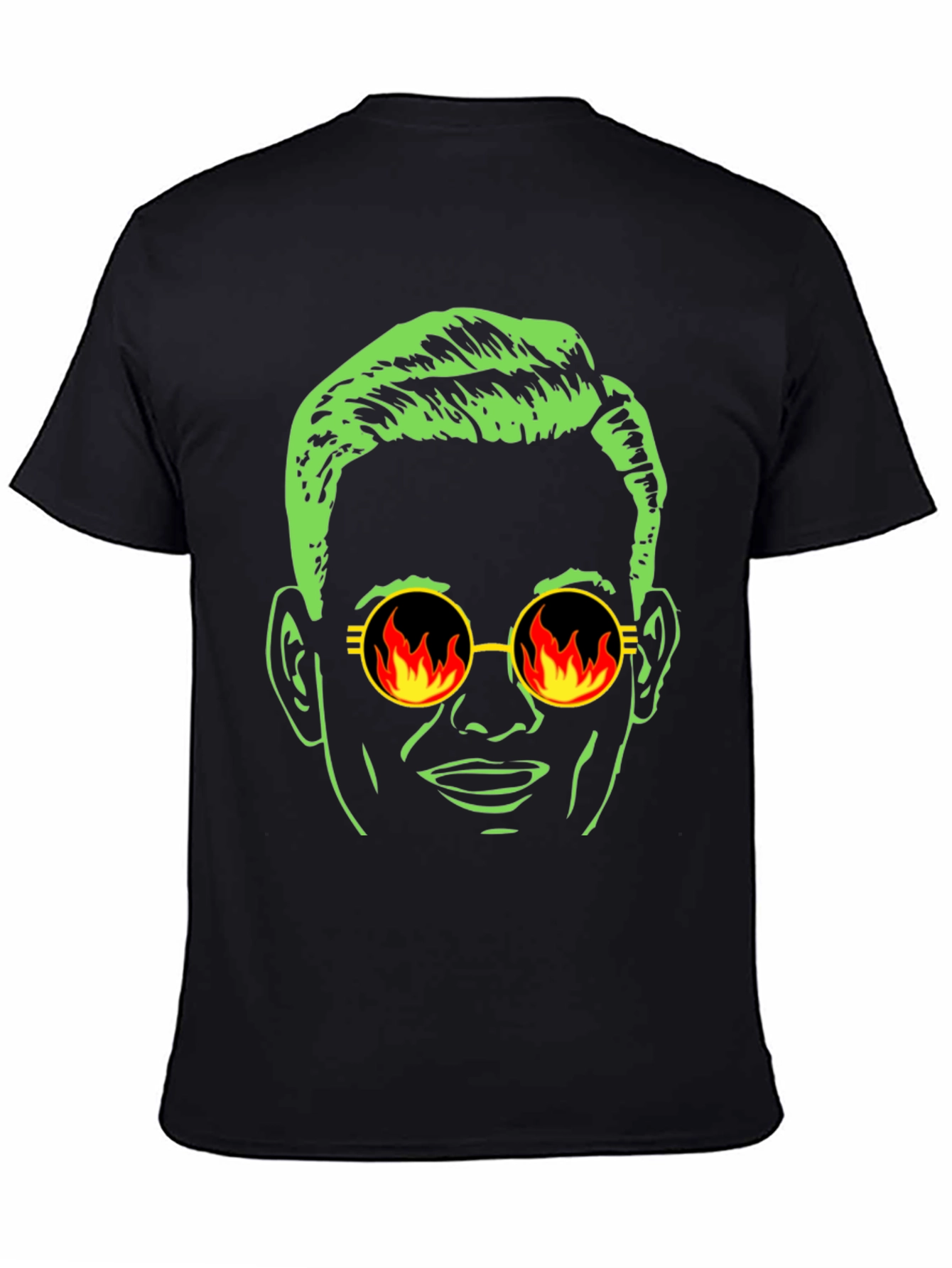 Cool Dude Graphic Tee - Retro Fire Sunglasses