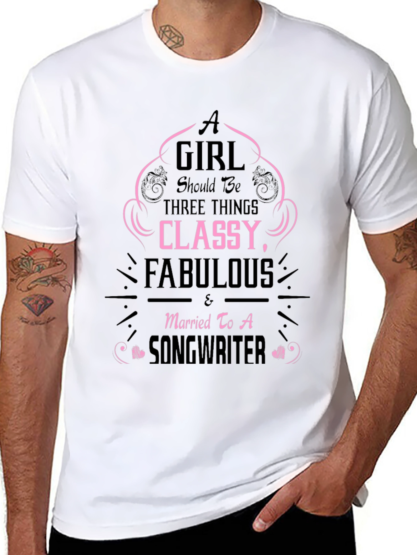 Classy Songwriter Wife Graphic Tee