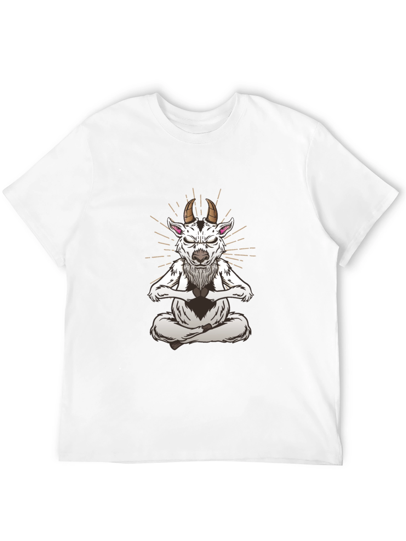 Zen Goat T-Shirt - Meditating Animal Design